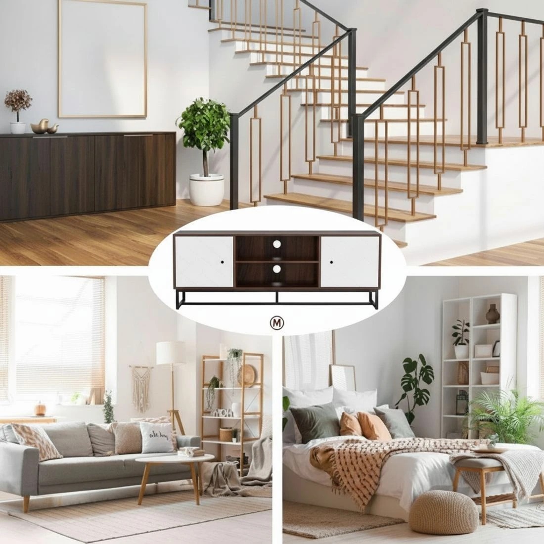 6 Artiss TV Unit 150cm Storage Shelves - Multi, 6 of 10