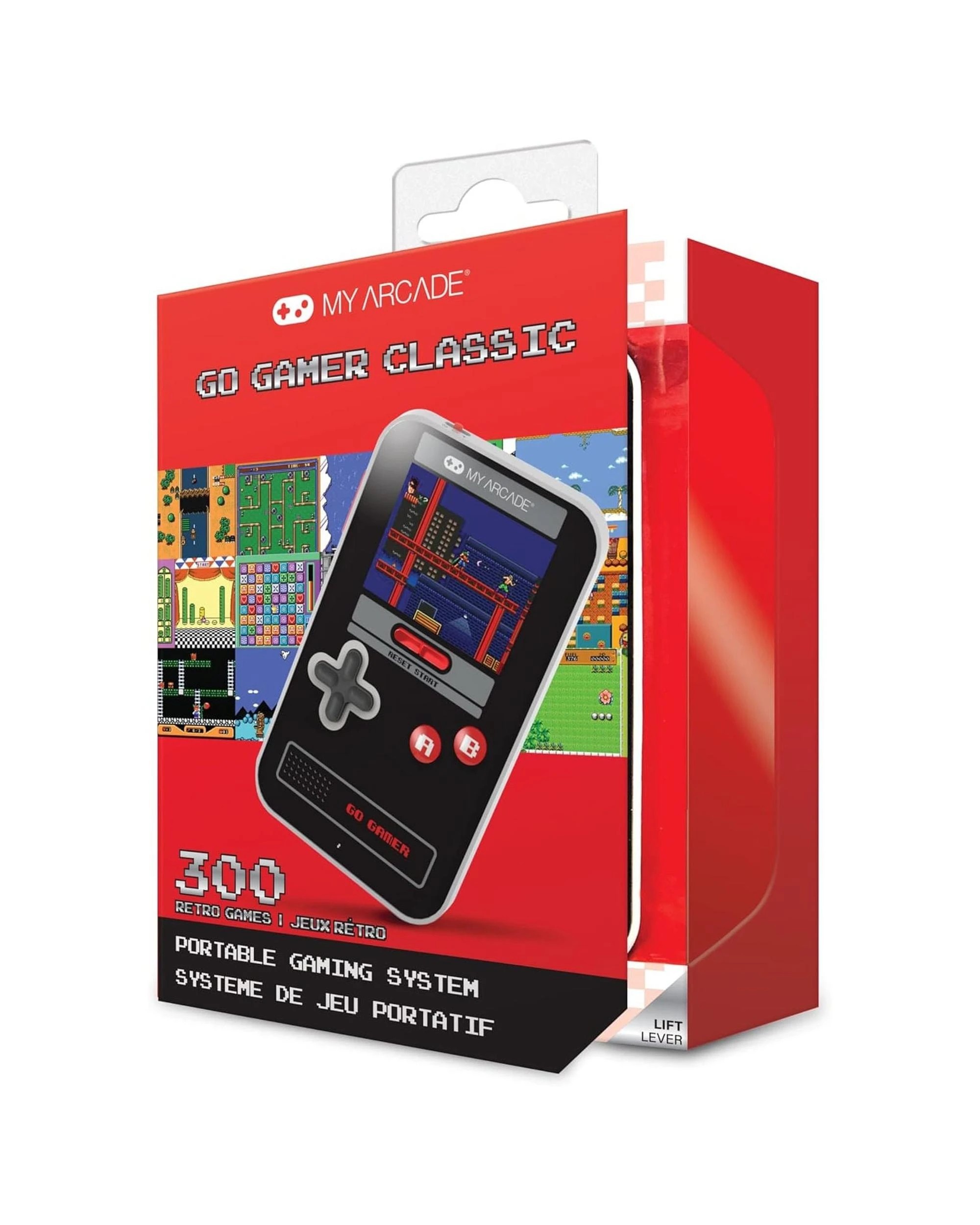 1 My Arcade Go Gamer Classic Portable Gaming System with 300 Games - Black and Red - Multi, 1 of 6