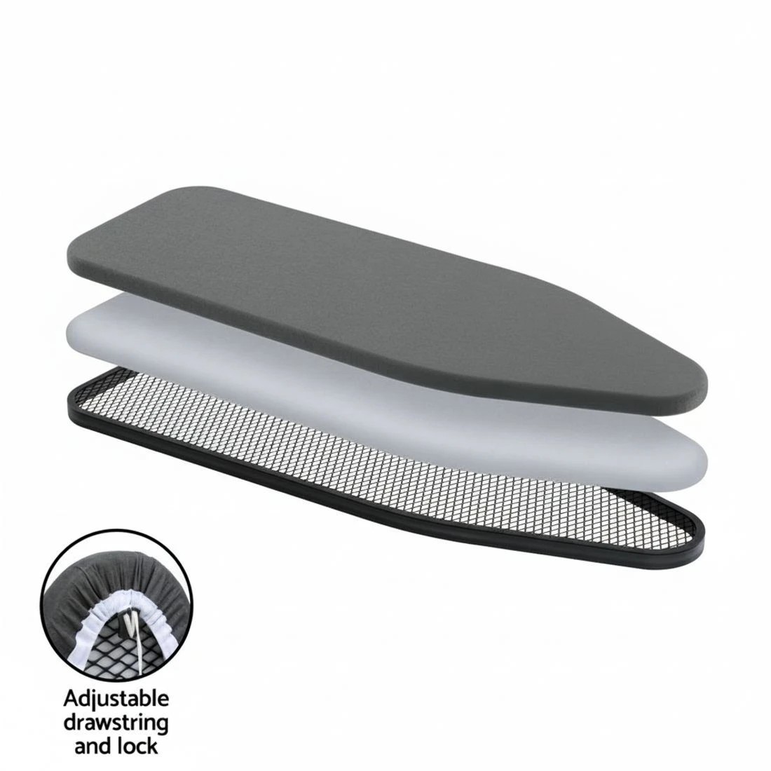 5 Artiss Ironing Board Foldable Iron Rest - Black, 5 of 6