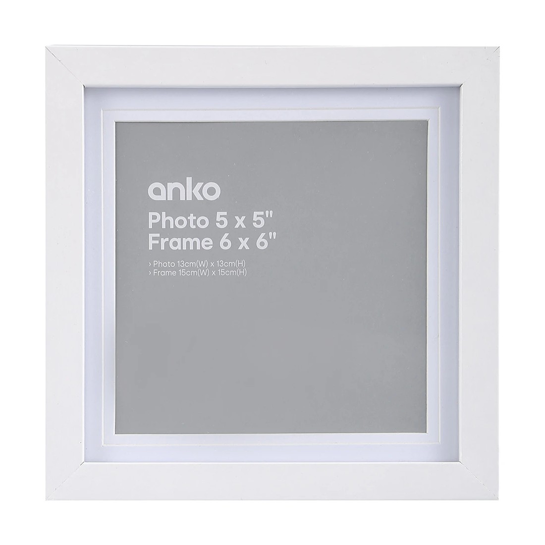 1 Frame 5in. x 5in. Nice White, 1 of 2