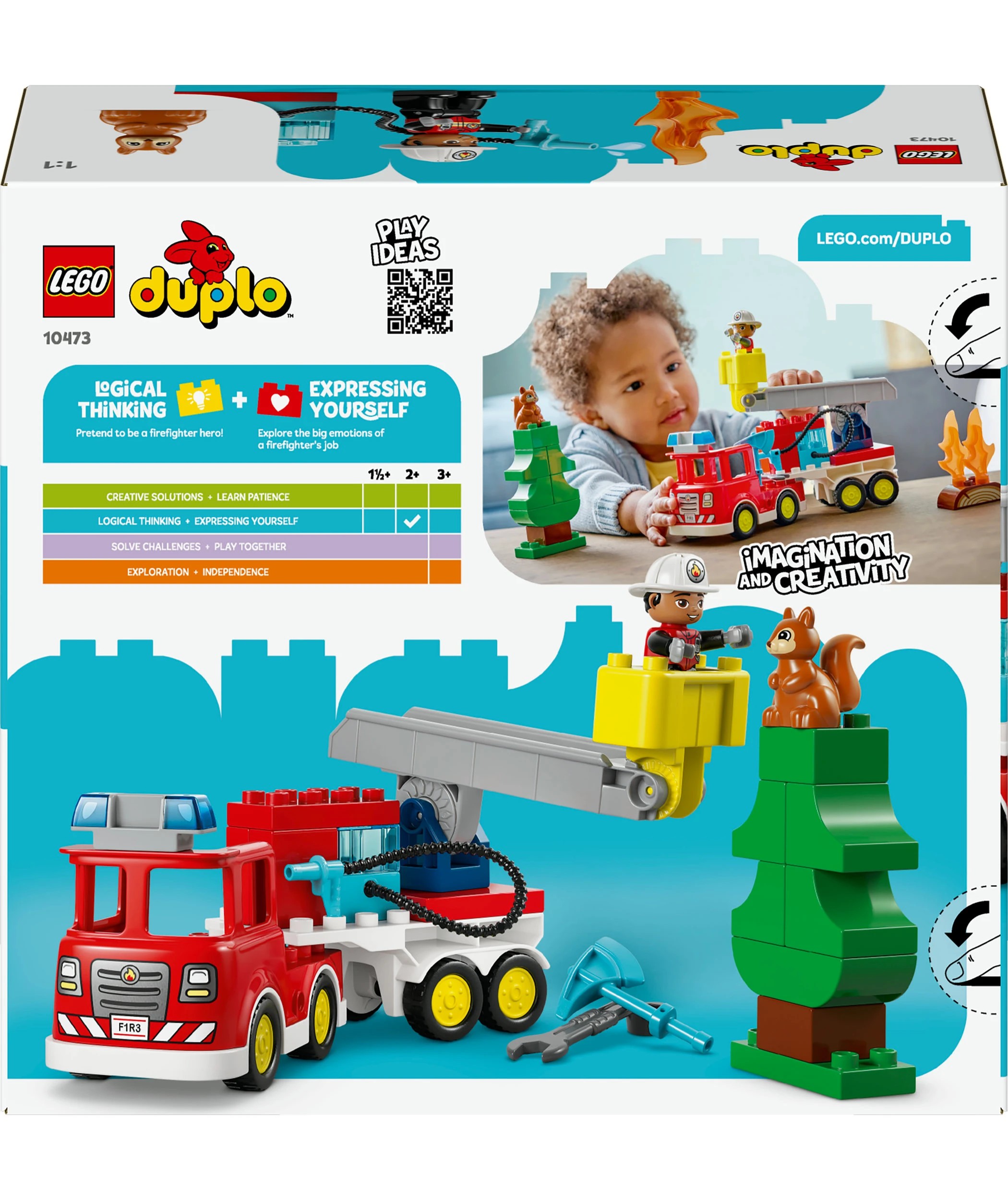 10 LEGO DUPLO Town Fire Engine with Hose and Firefighter 10473, 10 of 10