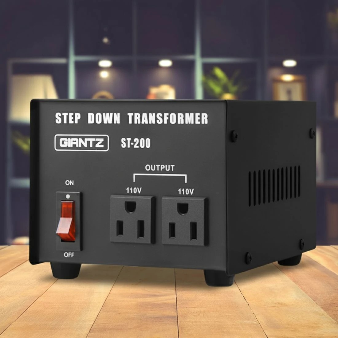 4 Giantz Step Down Transformer 200W 240V TO 110V Stepdown Voltage Converter - Black, 4 of 4