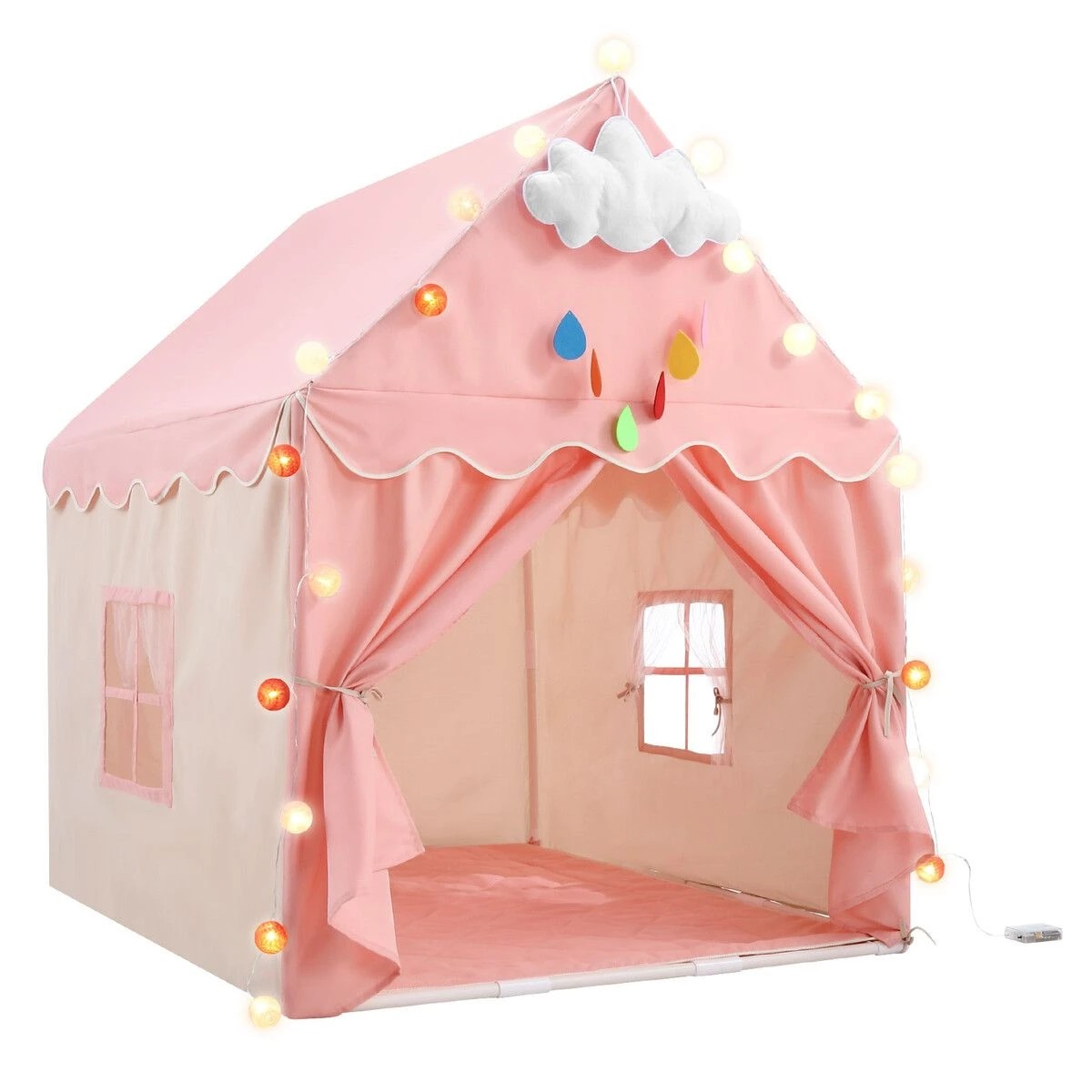 2 AUSWAY Kids Play Tent Princess Castle Playhouse Childrens, 2 of 4