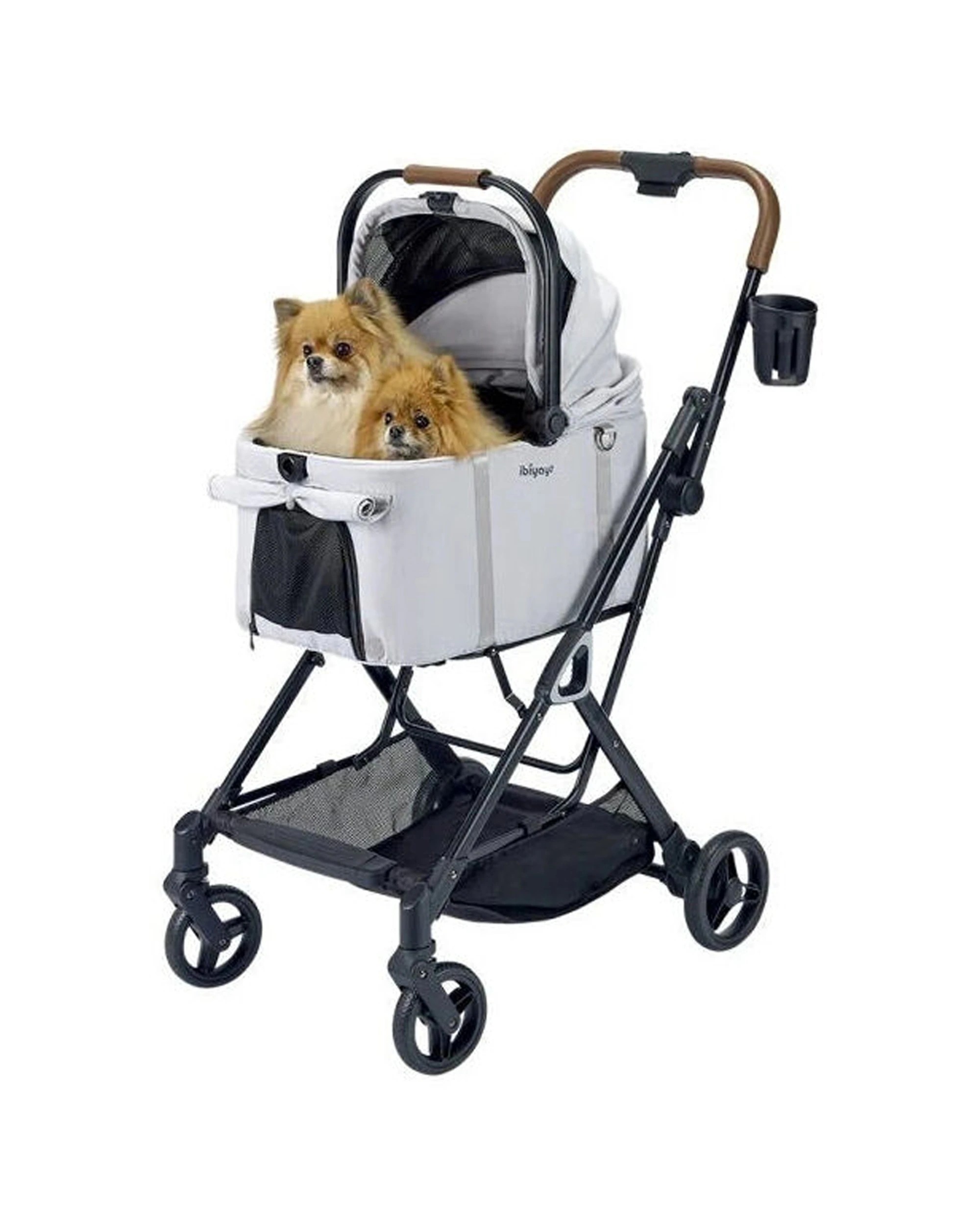 2 Ibiyaya Tinker Detachable Pet Stroller Carrier Small 3-In-1 Up To 15kg - Grey, 2 of 5