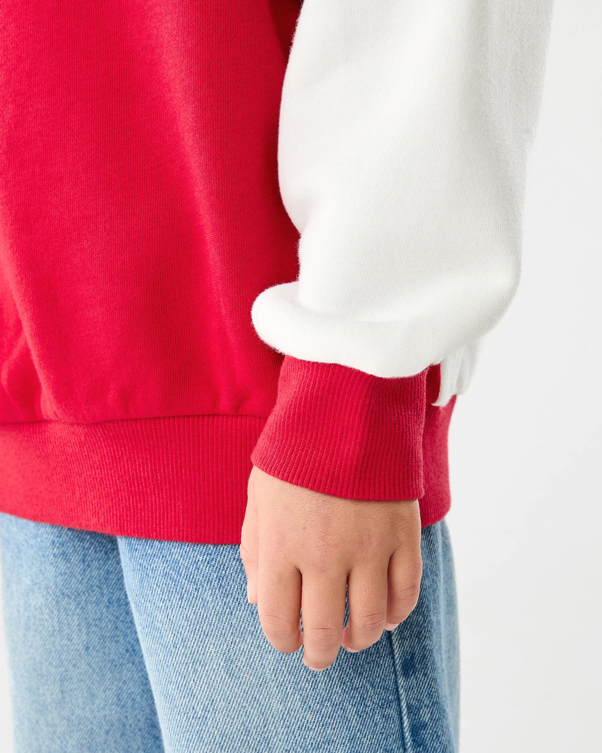 4 Quarter Zip Sweatshirt Red Heart, 4 of 8