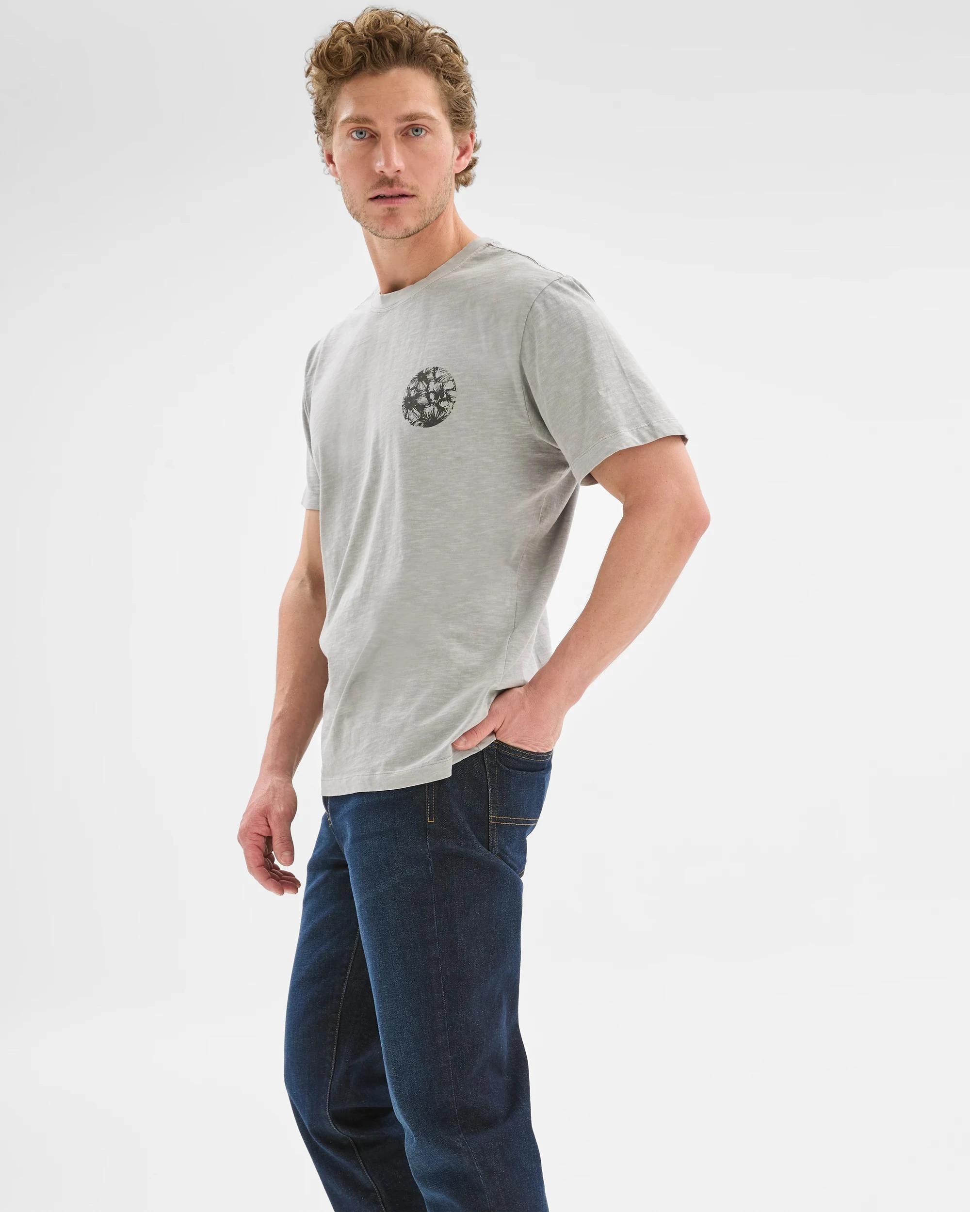 1 Target Australian Cotton Floral Print T-Shirt GREY, 1 of 6