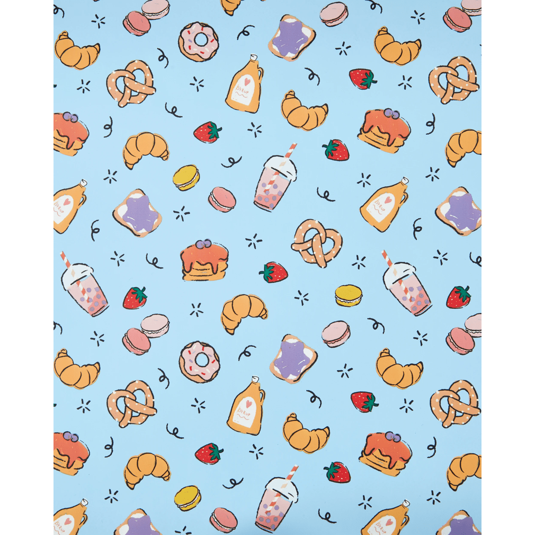 5 Self Adhesive Book Cover - Food, 5 of 5