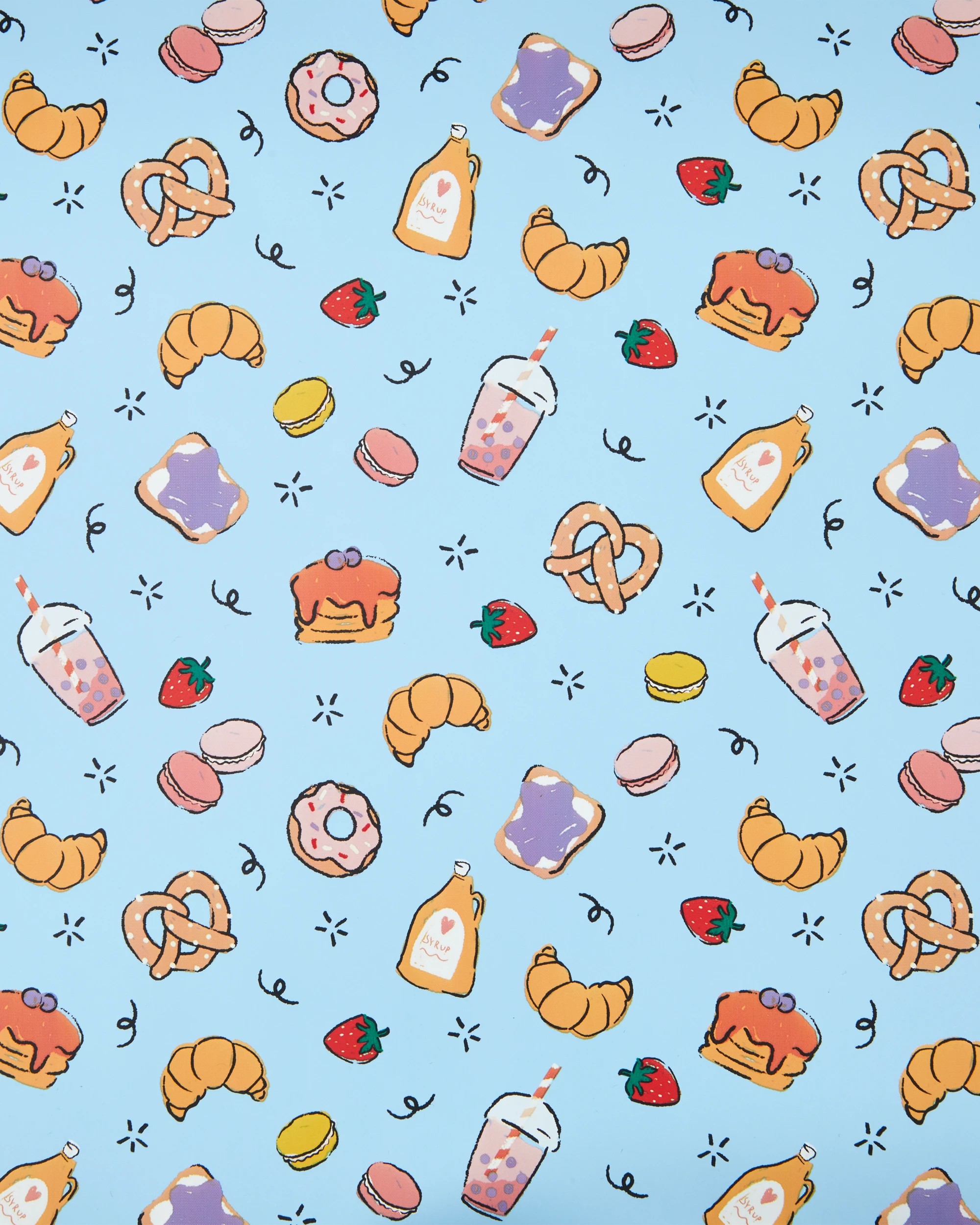 5 Self Adhesive Book Cover - Food, 5 of 5