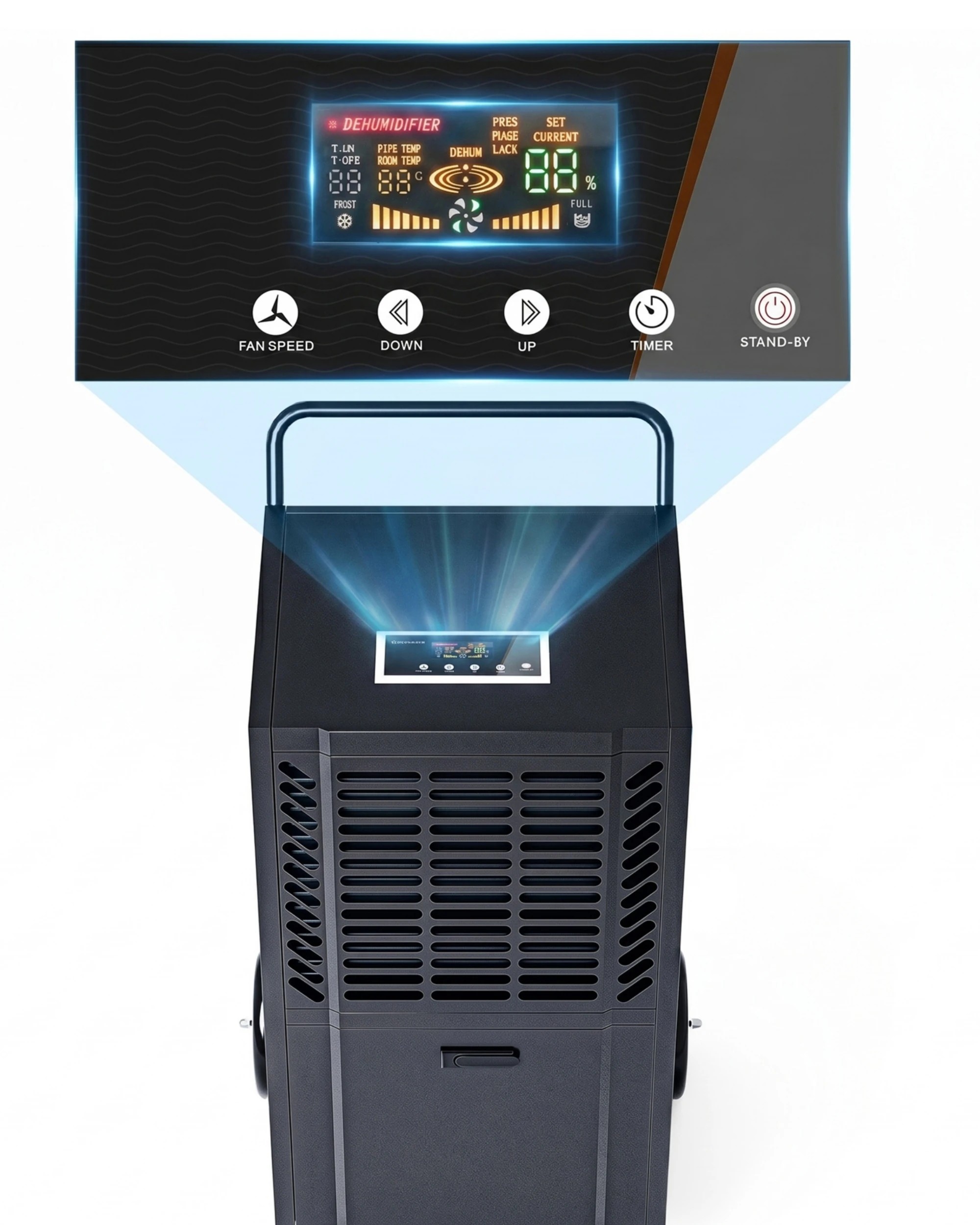 4 Advwin 95L Commercial Dehumidifier for for Home Basement Office & Warehouse, 4 of 6