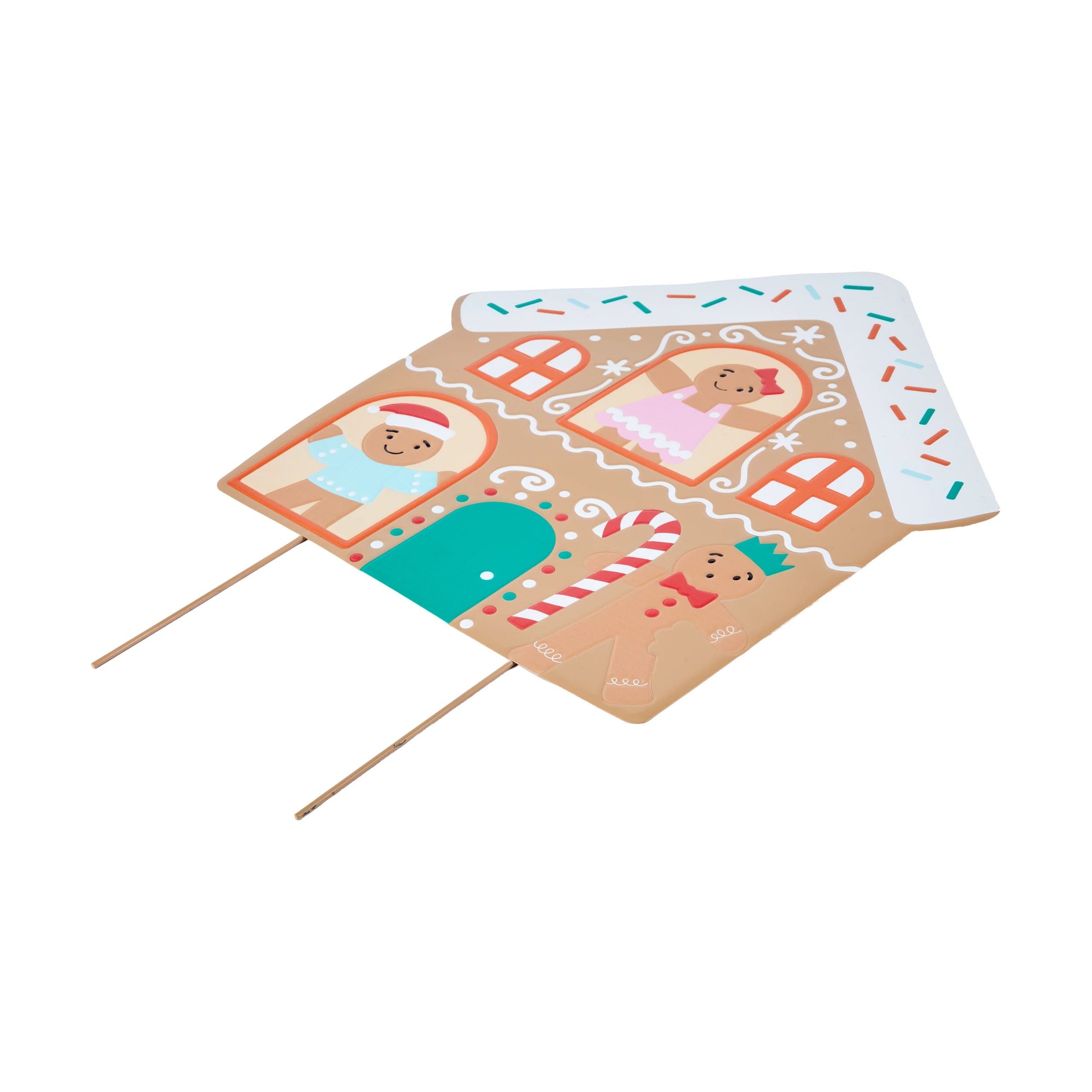 2 Large Christmas Gingerbread House Stake, 2 of 3
