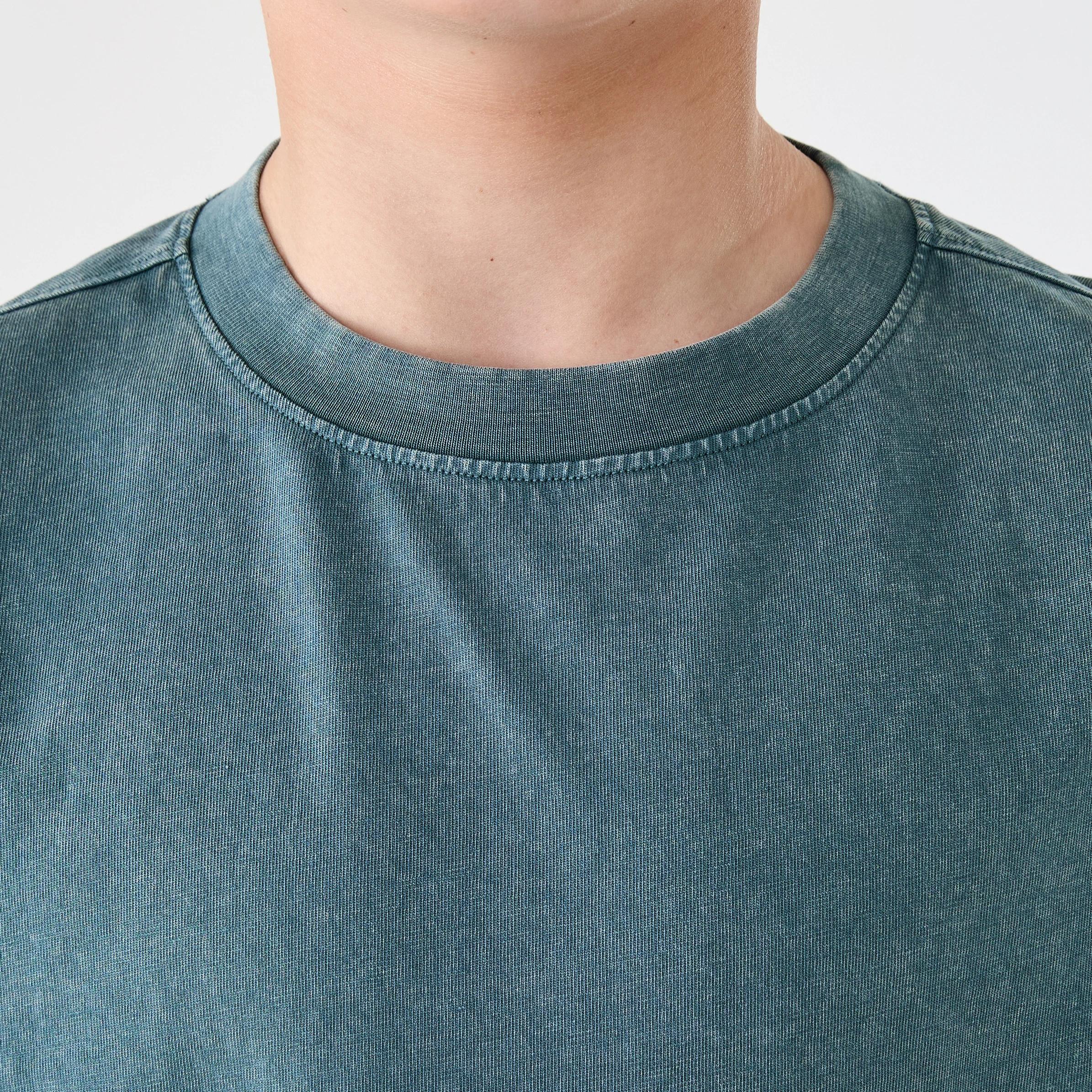 4 Short Sleeve Oversized Acid Wash T-shirt Darktegre, 4 of 6