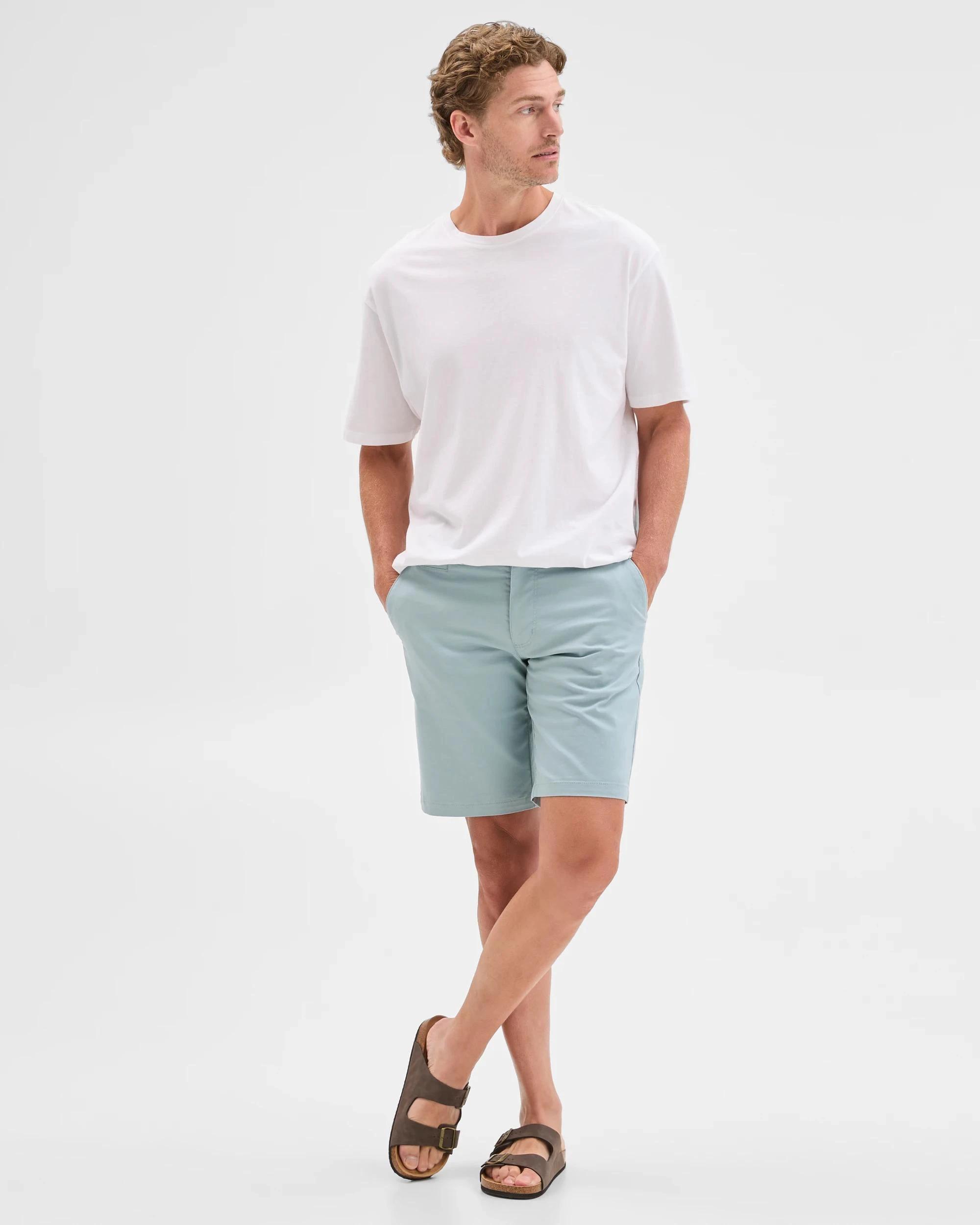 2 Target Australian Cotton Regular Stretch Chino Shorts SLATE, 2 of 7