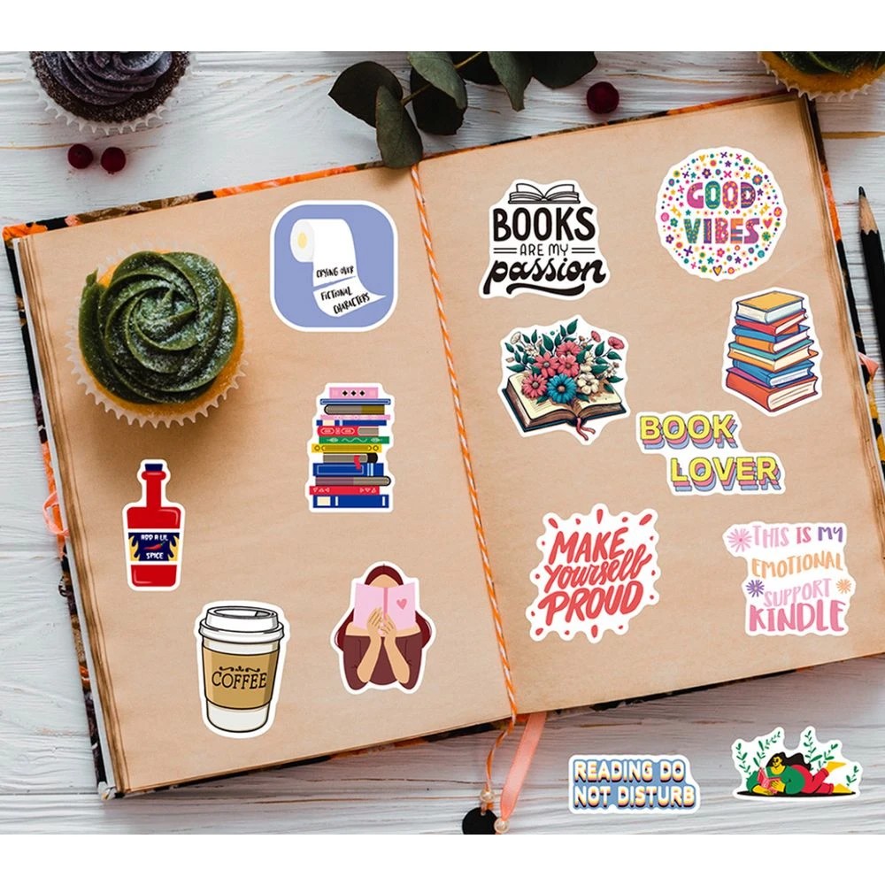 5 Otto Bookish Stickers 20 Pack, 5 of 5