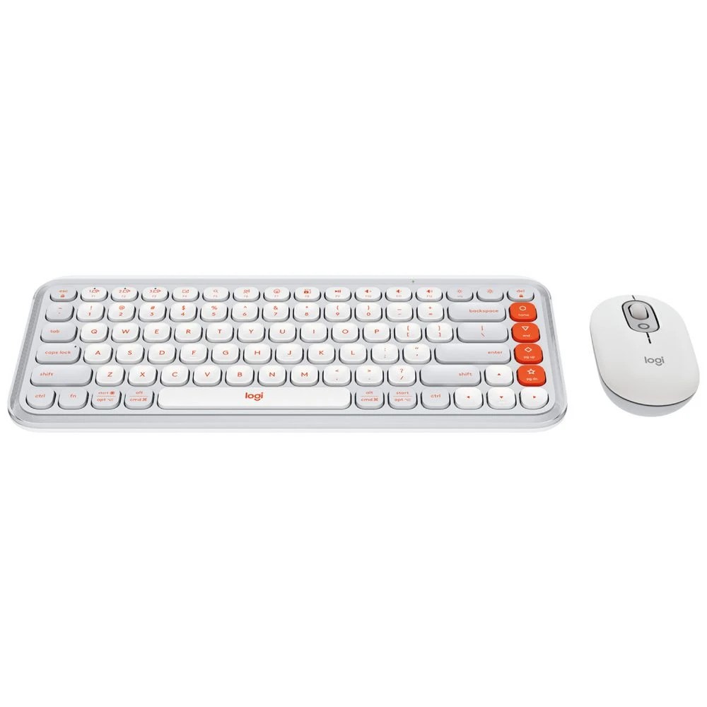 2 Logitech POP Icon Keyboard and Mouse Combo Off White, 2 of 10