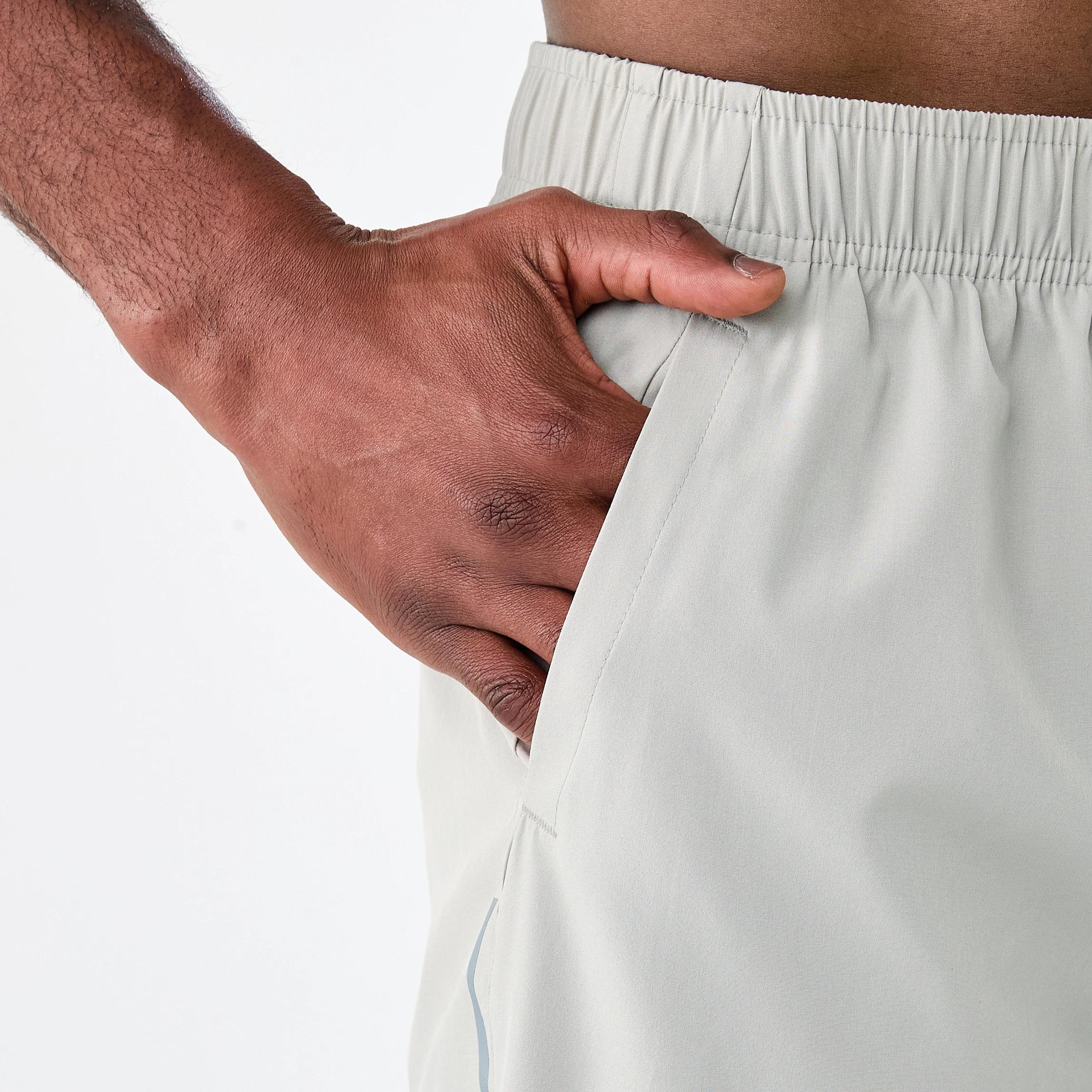 6 Active Mens Woven Stretch Shorts REEF GREY, 6 of 8