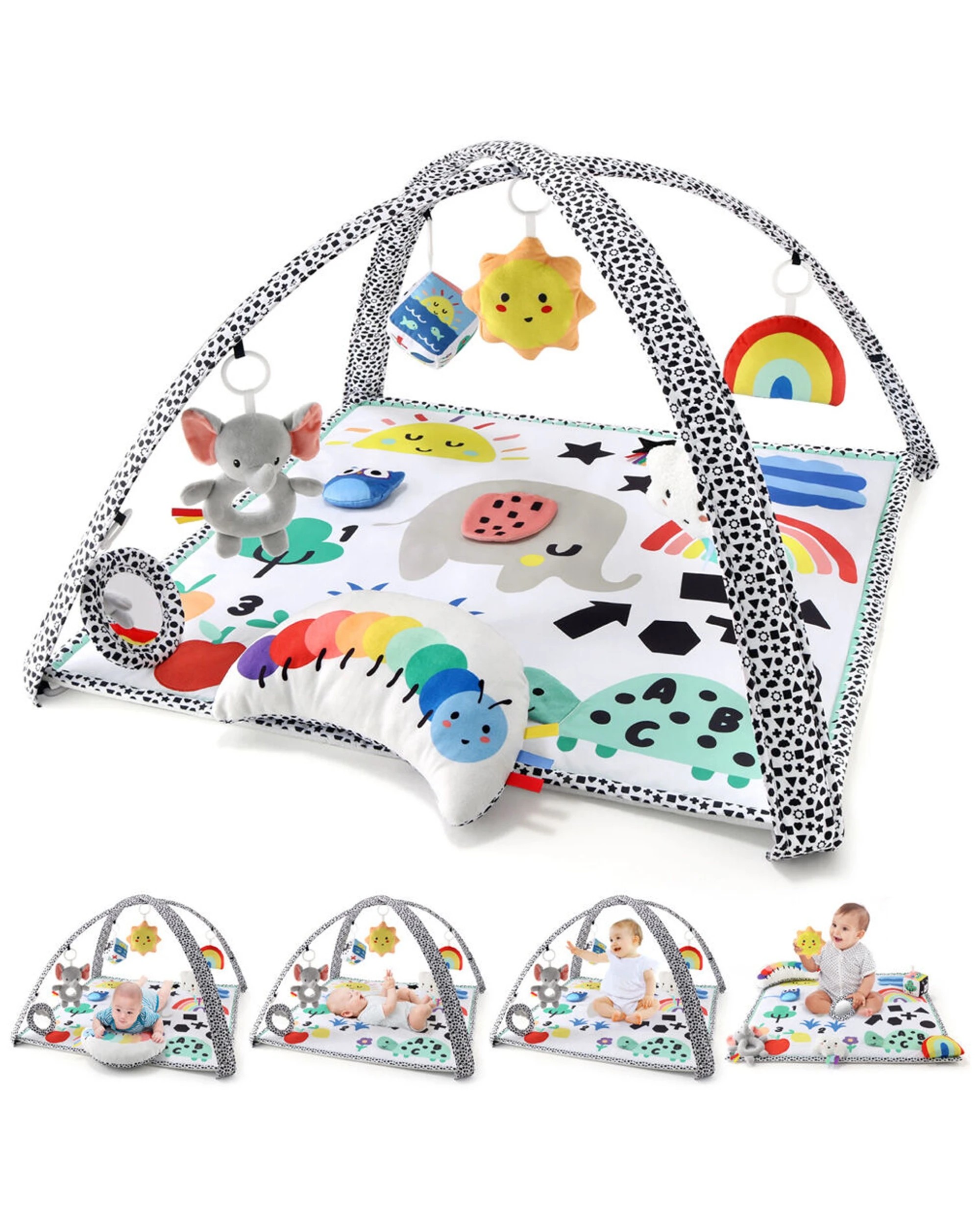3 The Peanutshell Montessori Elephant 7 In 1 Baby Activity Gym And Play Mat 0y Plus
 - Multi, 3 of 3