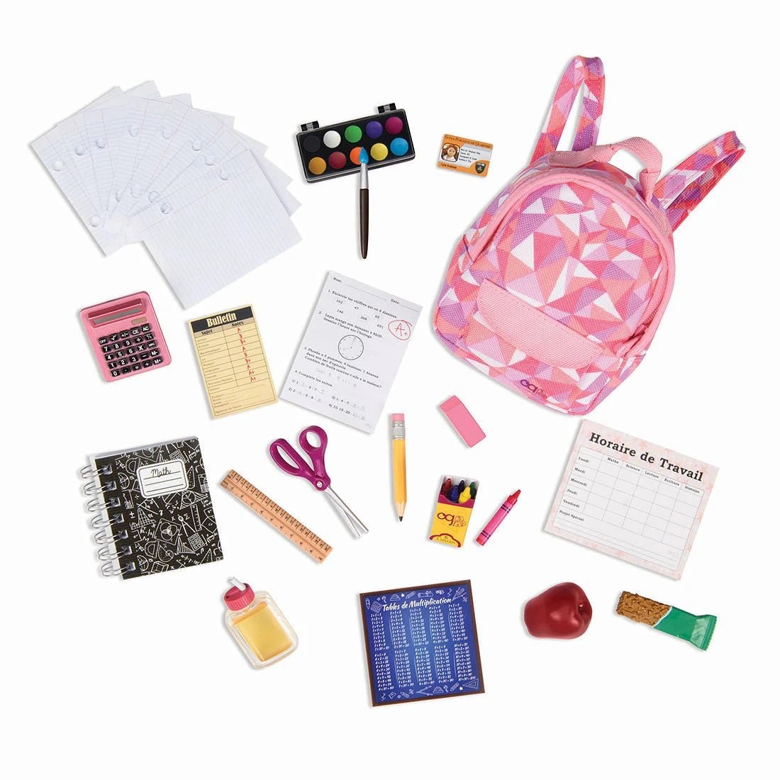 2 Our Generation Off To School Accessory Set - Pink, 2 of 3