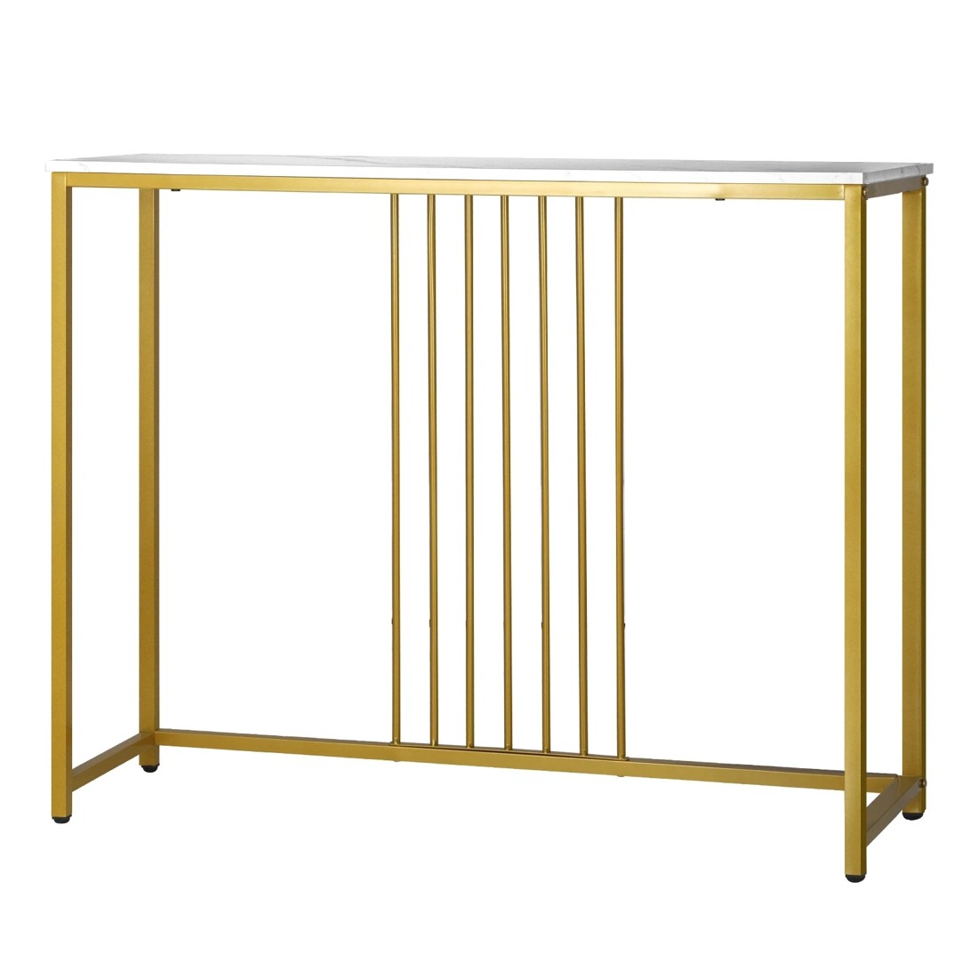 1 Oikiture Marble Dinning Table Nesting Coffee Side End Table Accent Console Table
 - Multi, 1 of 10