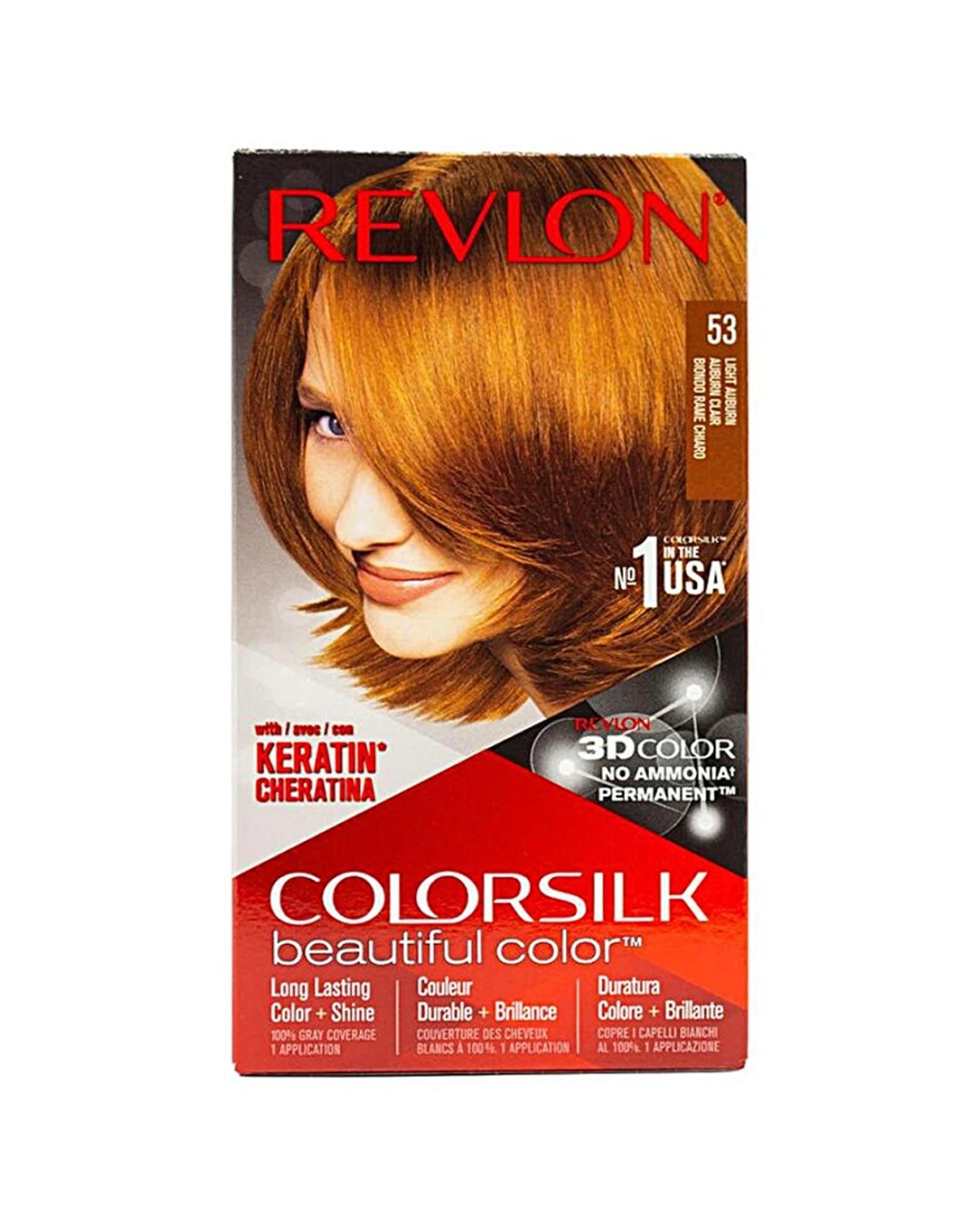 1 Revlon ColorSilk Beautiful Color - 53 Light Auburn, 1 of 1