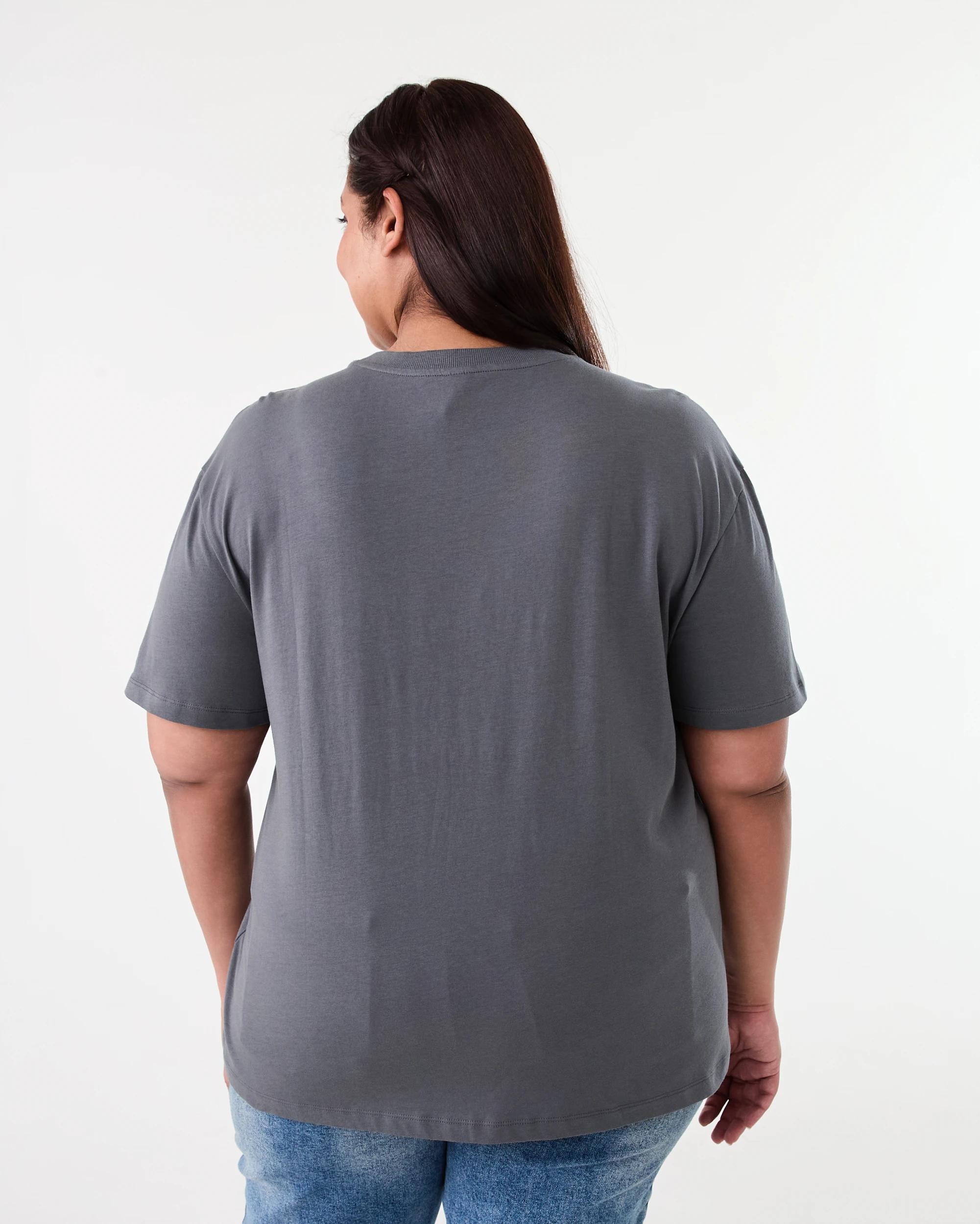 3 Curve Short Sleeve Boyfriend T-shirt Abt Frl Dm, 3 of 5