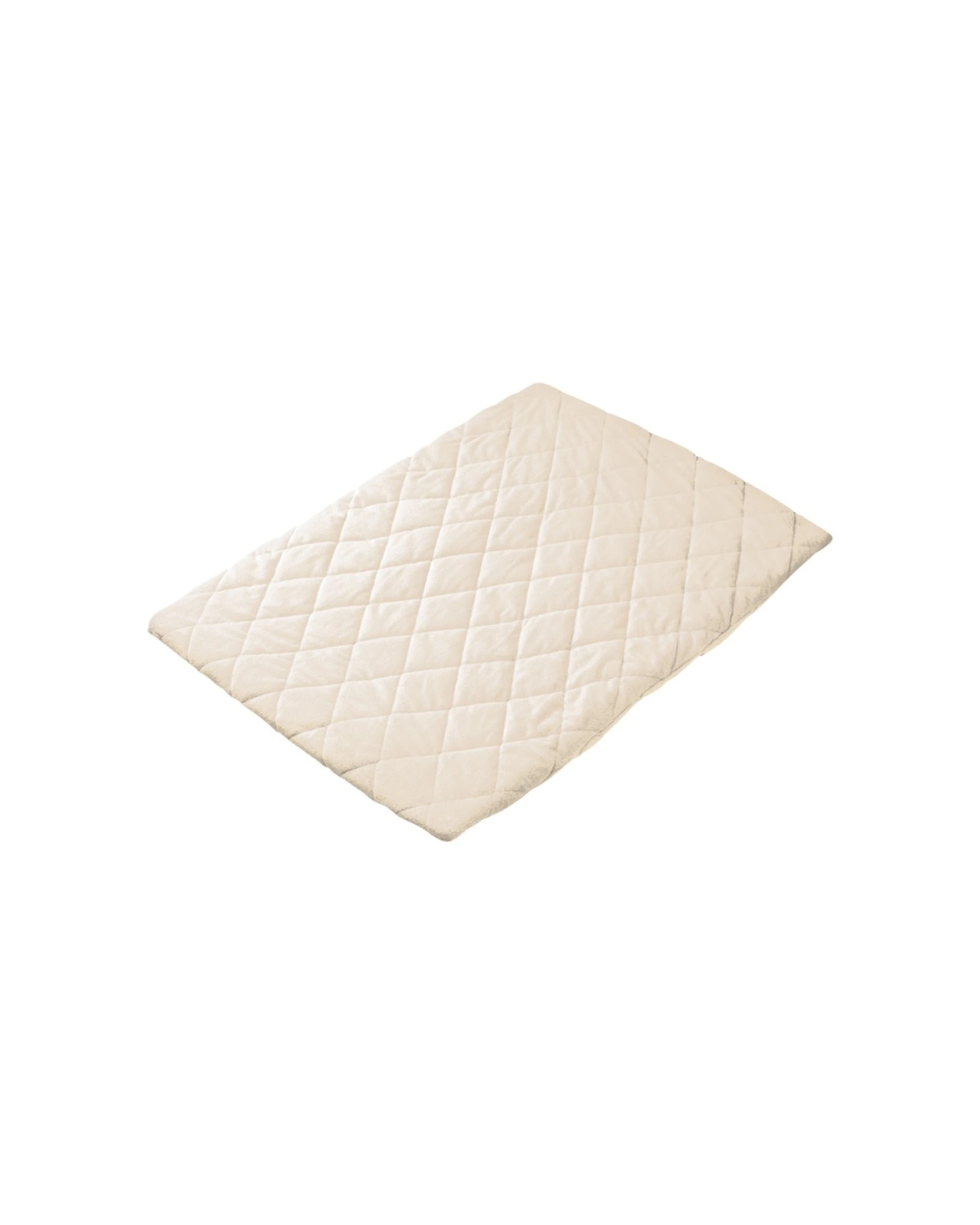1 Playette Quilted Co-Sleeper Fitted Sheet Padded Padded 52x87x4cm - Natural, 1 of 4