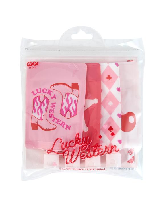 OXX Travel 4 Piece Lucky Western Travel Pouches