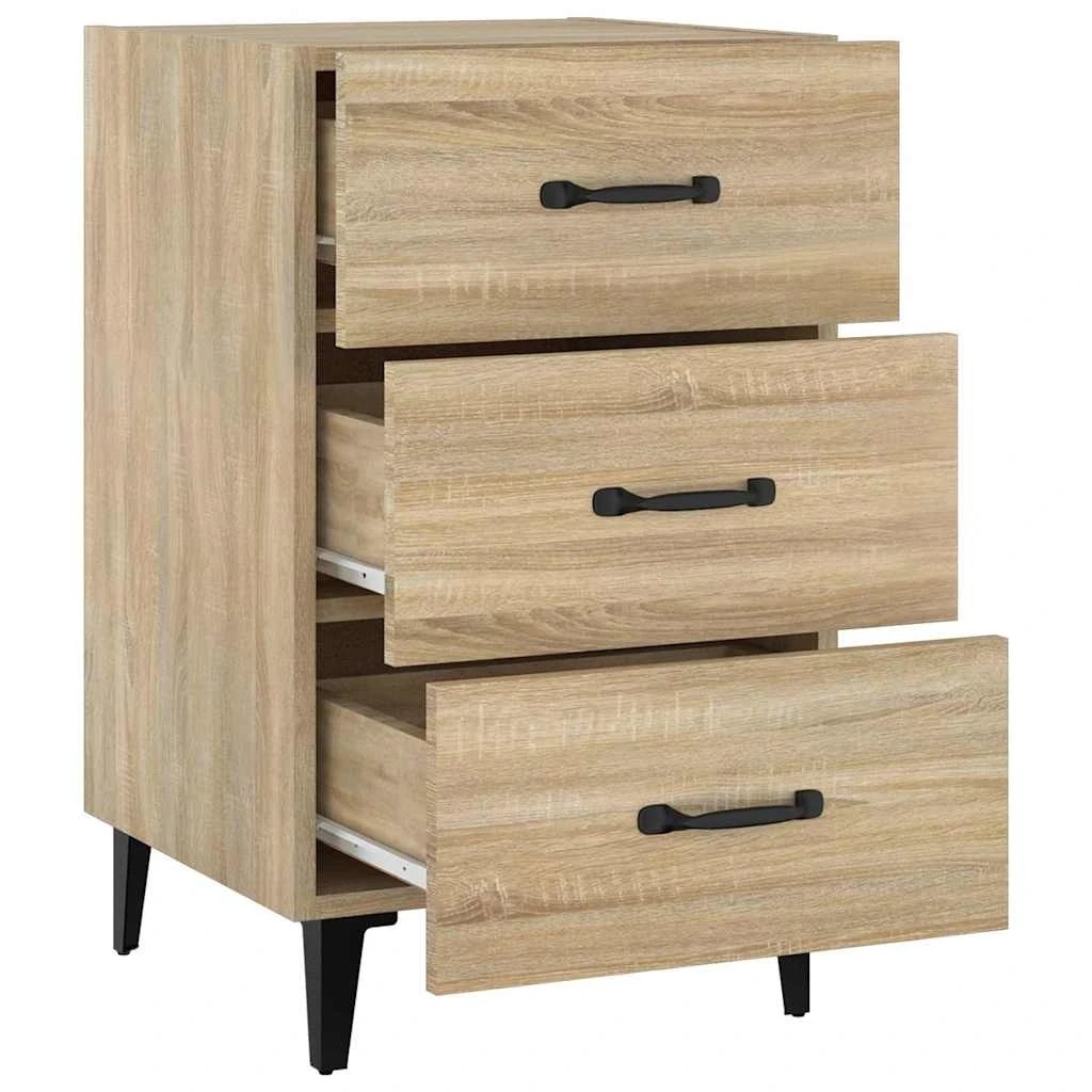 5 vidaXL Bedside cabinet Ample Storage - Brown, 5 of 10