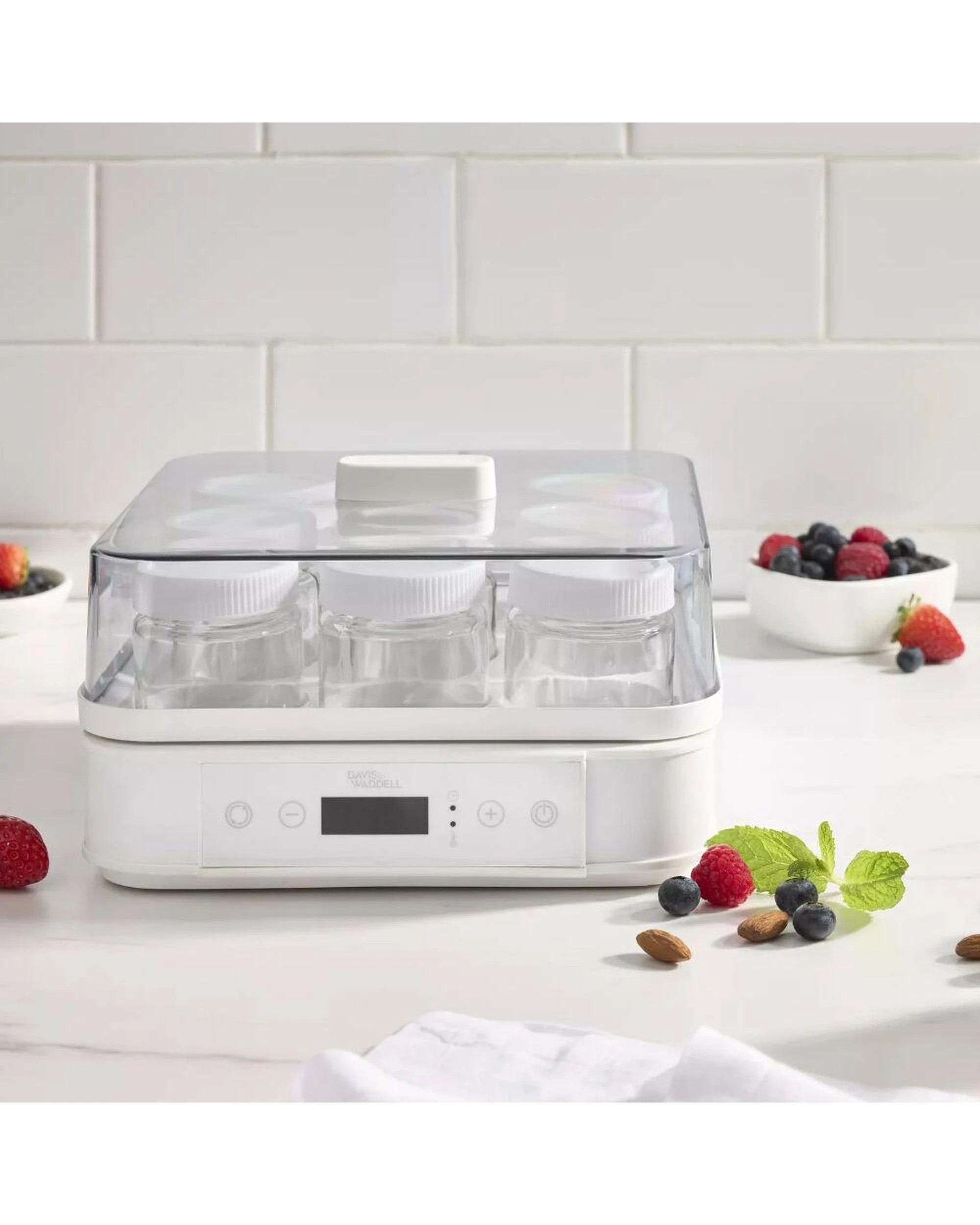 4 Davis & Waddell 1.6L Multi Yoghurt Maker  9 x 190ml Glass Jars, 4 of 4