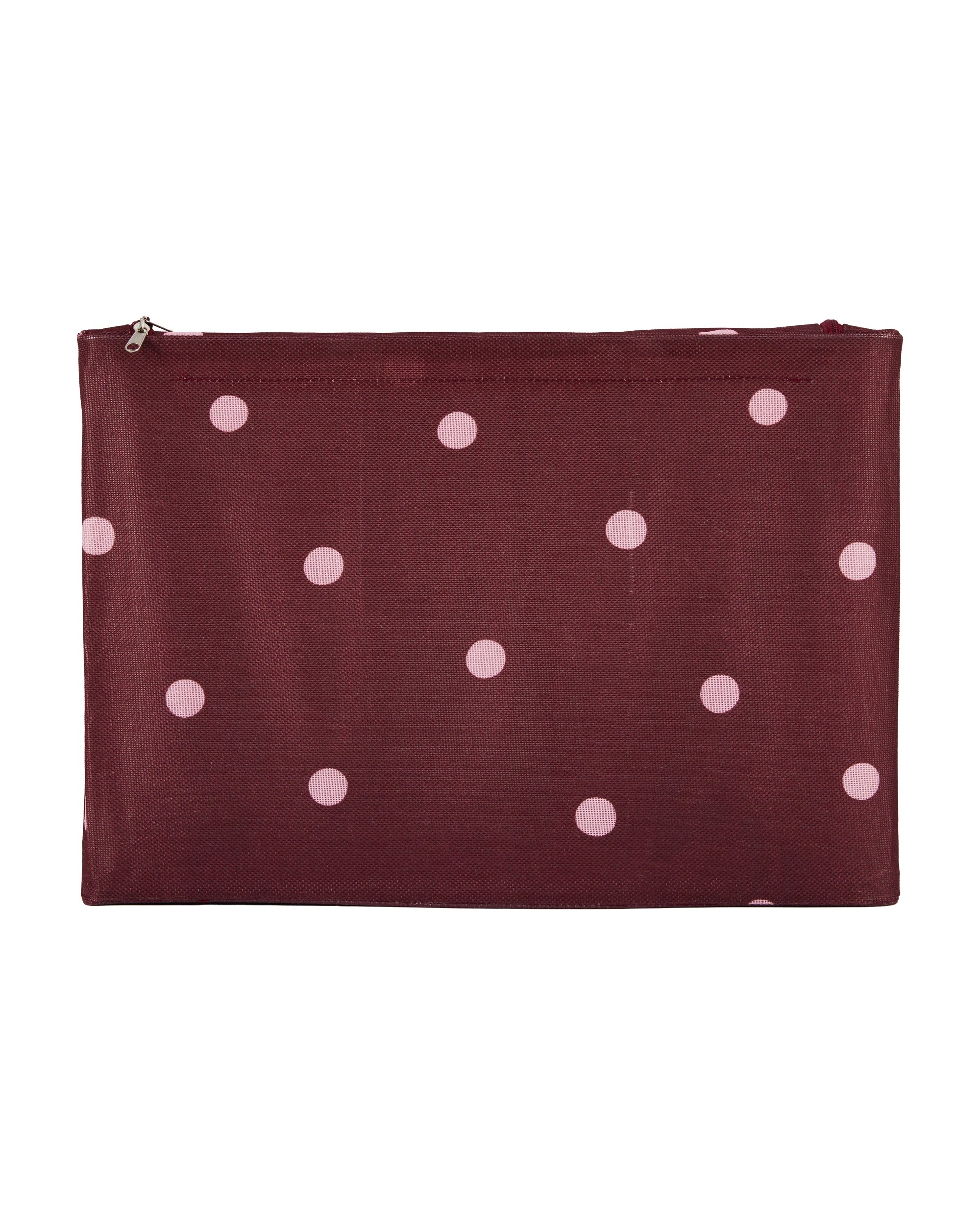 4 Linen Look Collapsible Box with Window - Large, Polka Dot, 4 of 8