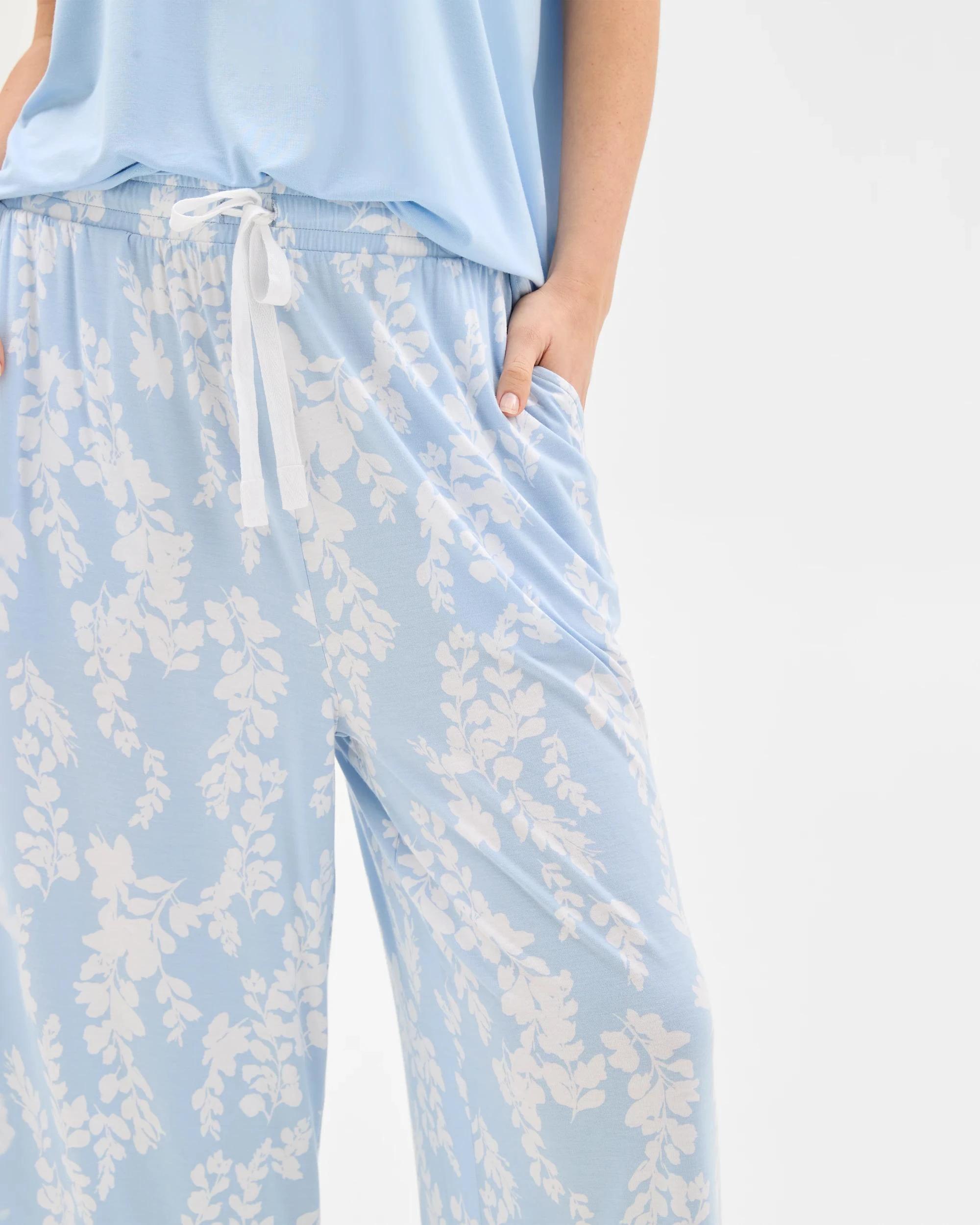 5 Target Woman Soft Comfort Bamboo Culotte Sleep Pants BLUE WISTERIA, 5 of 6