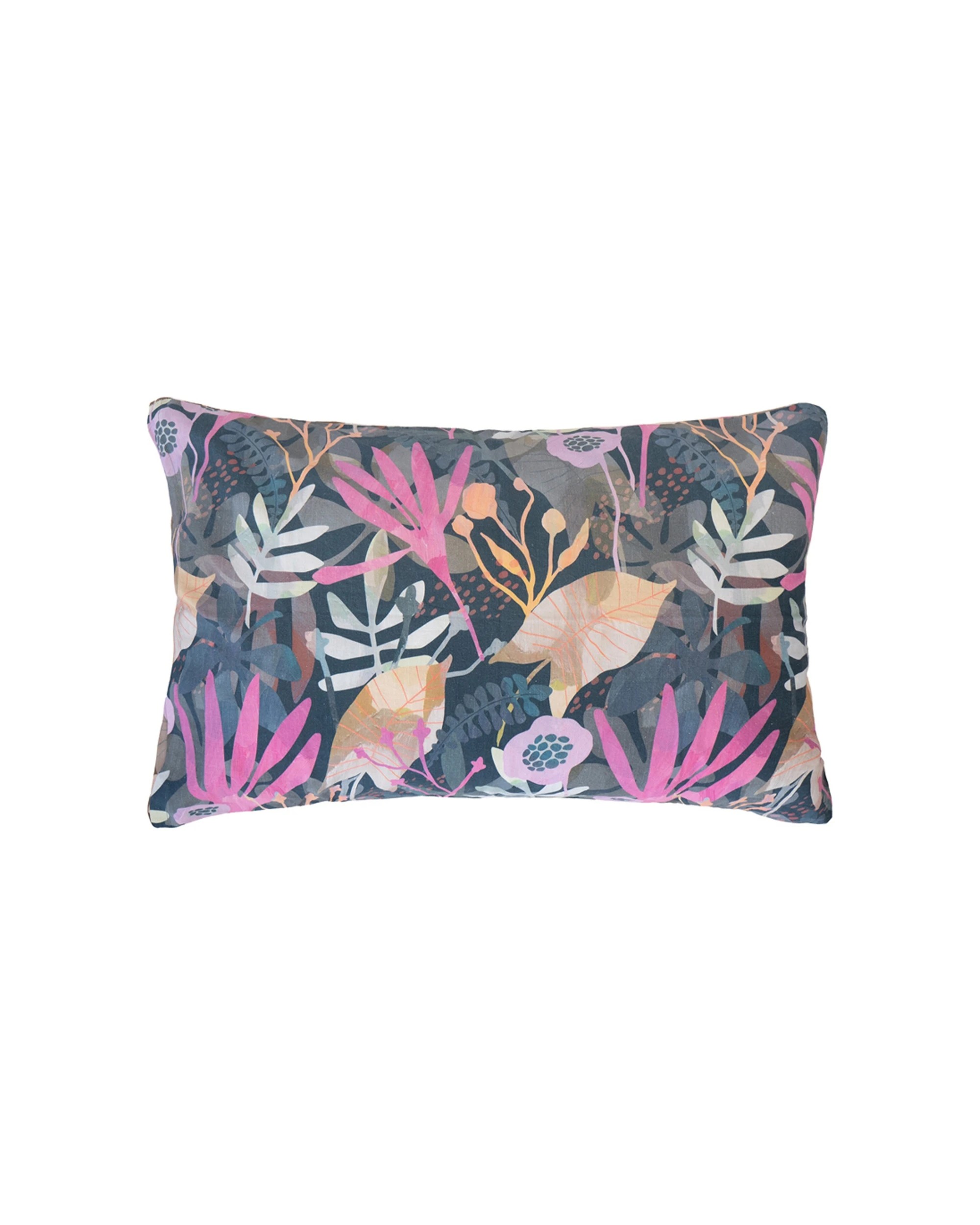 3 BAMBURY Hana Quilt Cover Set Washed Cotton Reversible Botanical Set With Pillowcase - Queen Bed - Pattern, 3 of 6