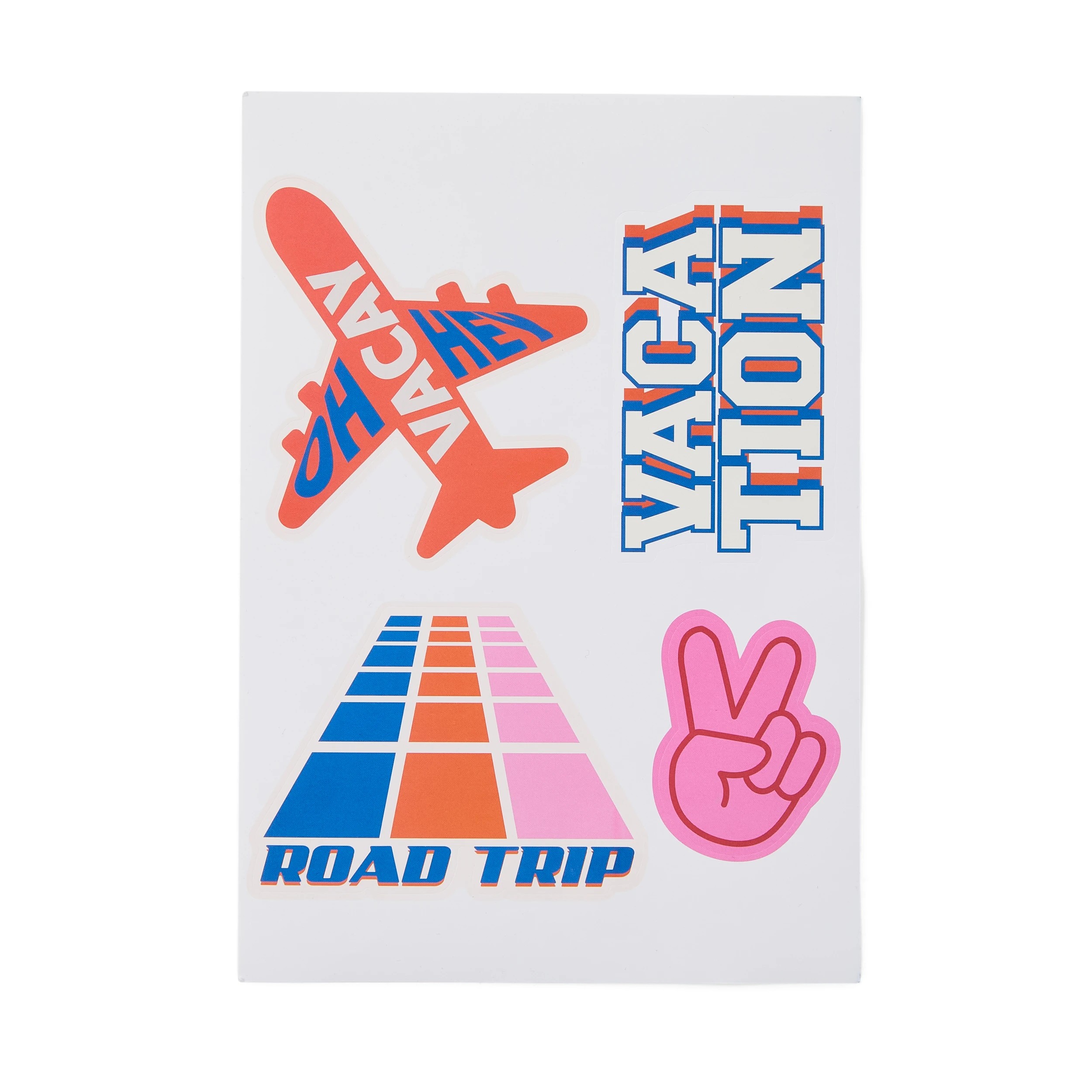 6 48cm Trunk Hard Case with Stickers - Silver Look, 6 of 10