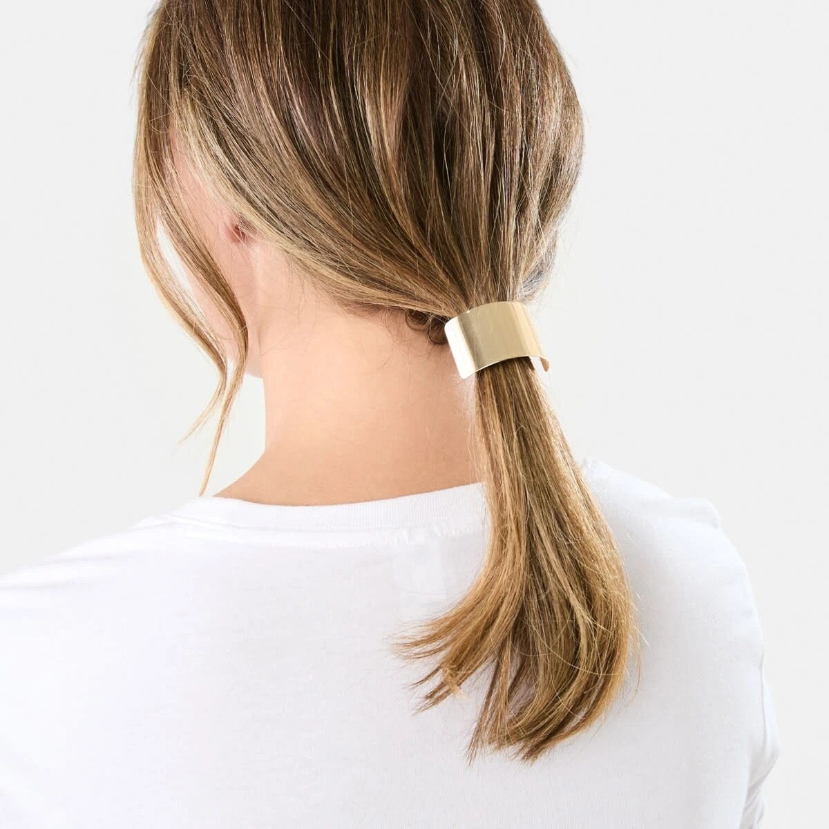 4 3 Pack Metal Hair Ties - Gold Tone and Black, 4 of 5
