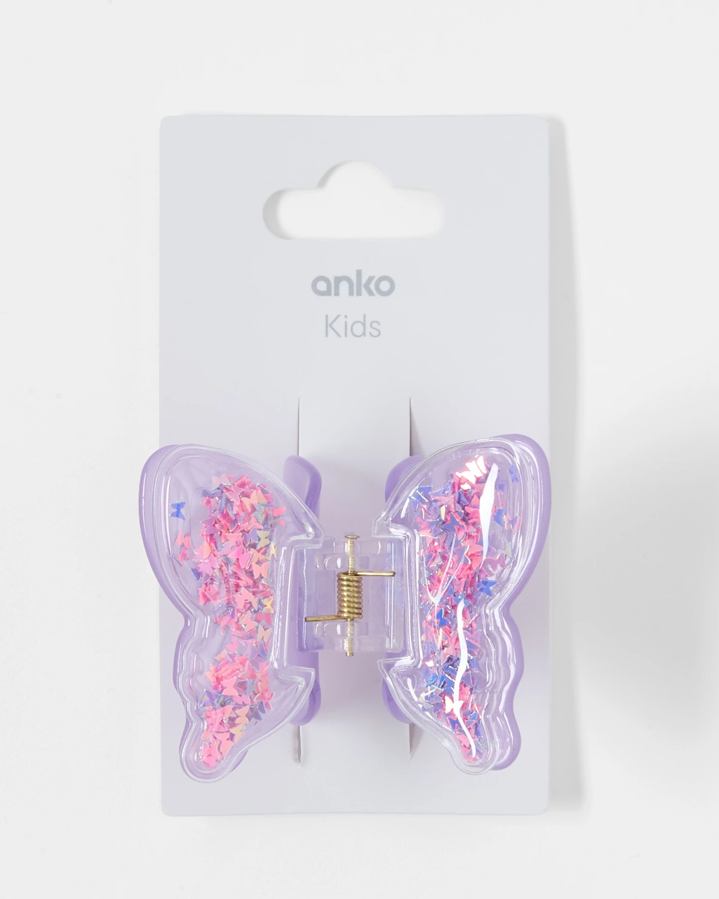 4 Purple Large Butterfly Claw Hair Clip, 4 of 4