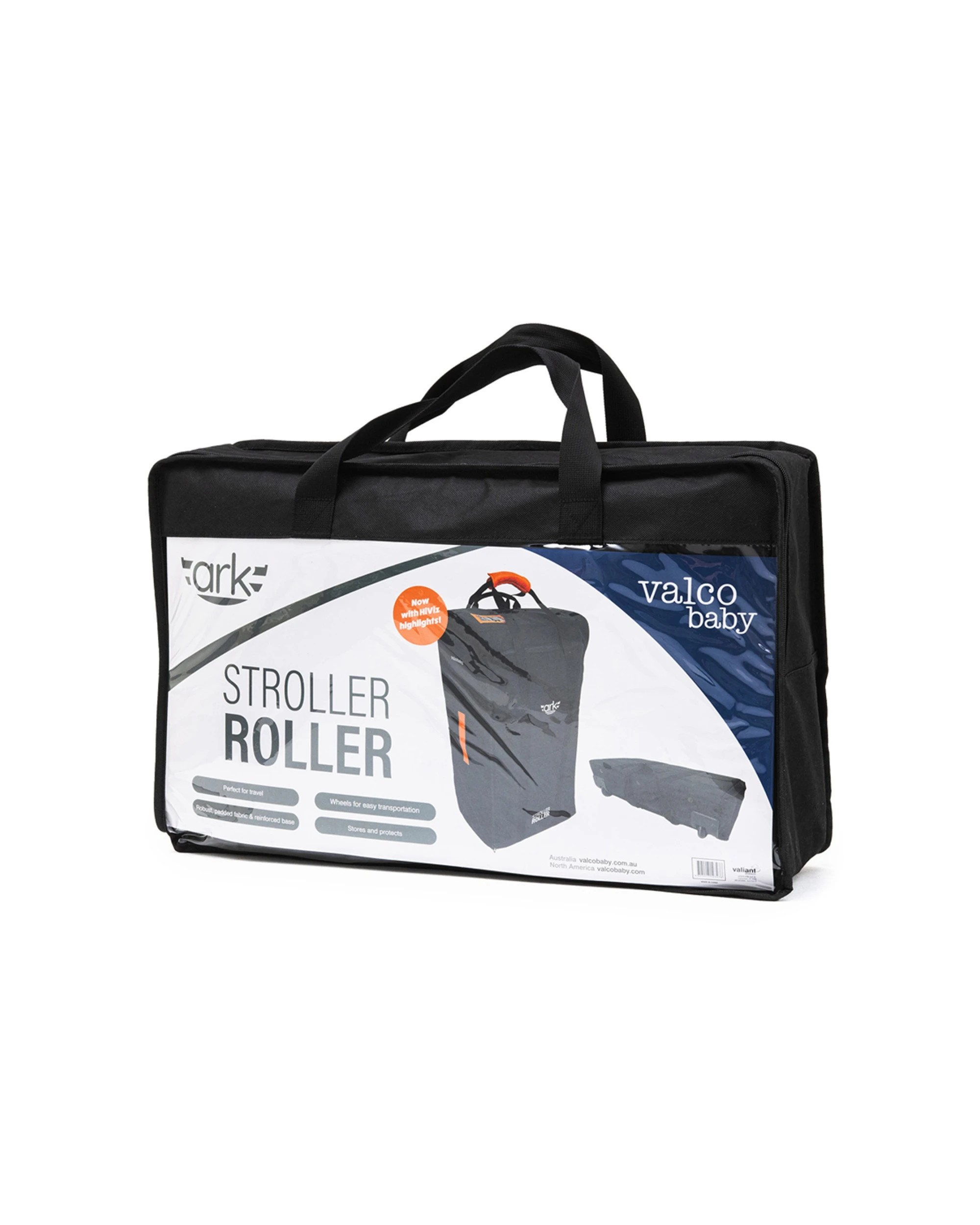 3 Valcobaby Ark Pram Stroller Roller Universal Travel Bag With Padded Wheels - Black, 3 of 4