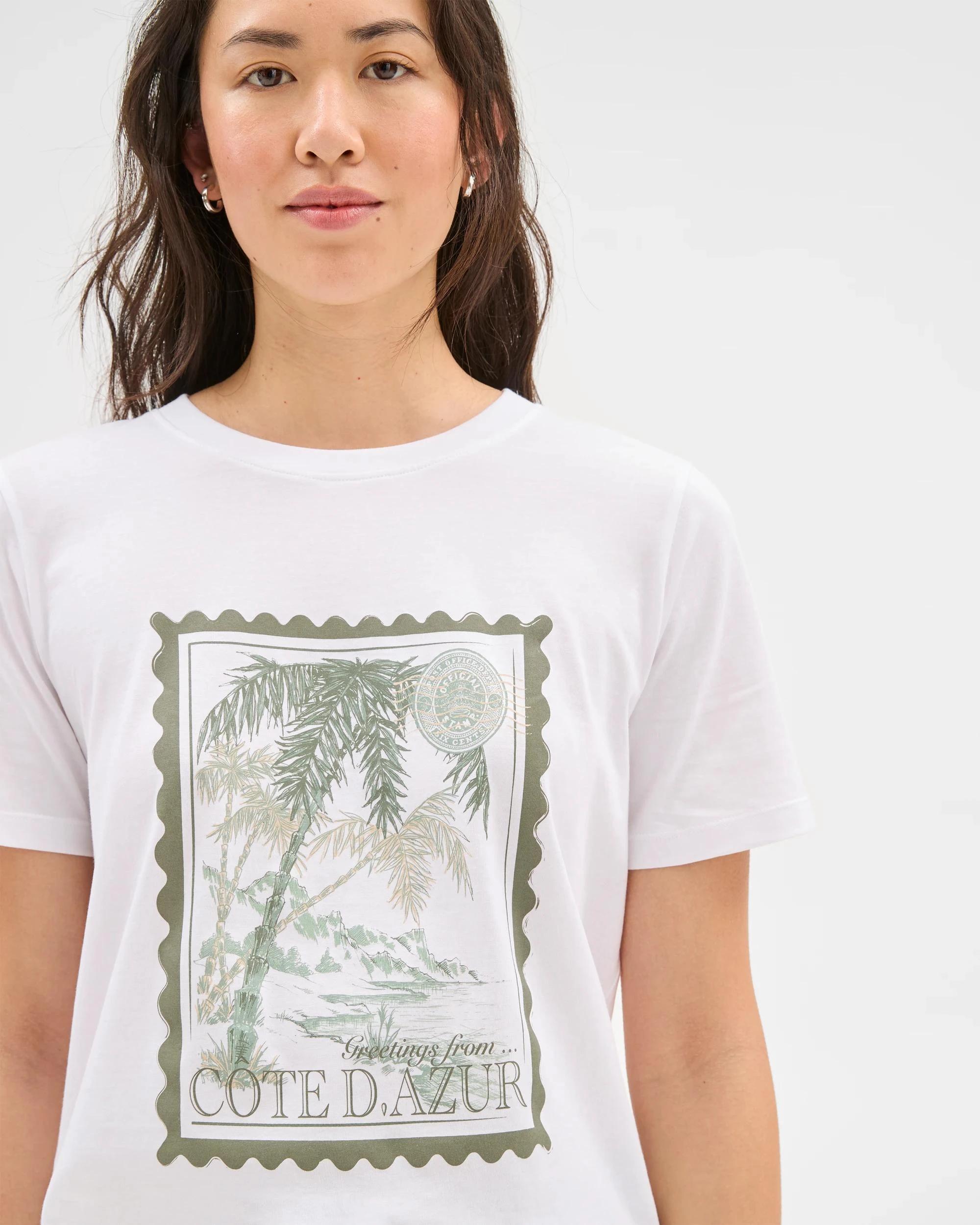 1 Target Australian Cotton Print T-Shirt WHITE POSTCARD, 1 of 6