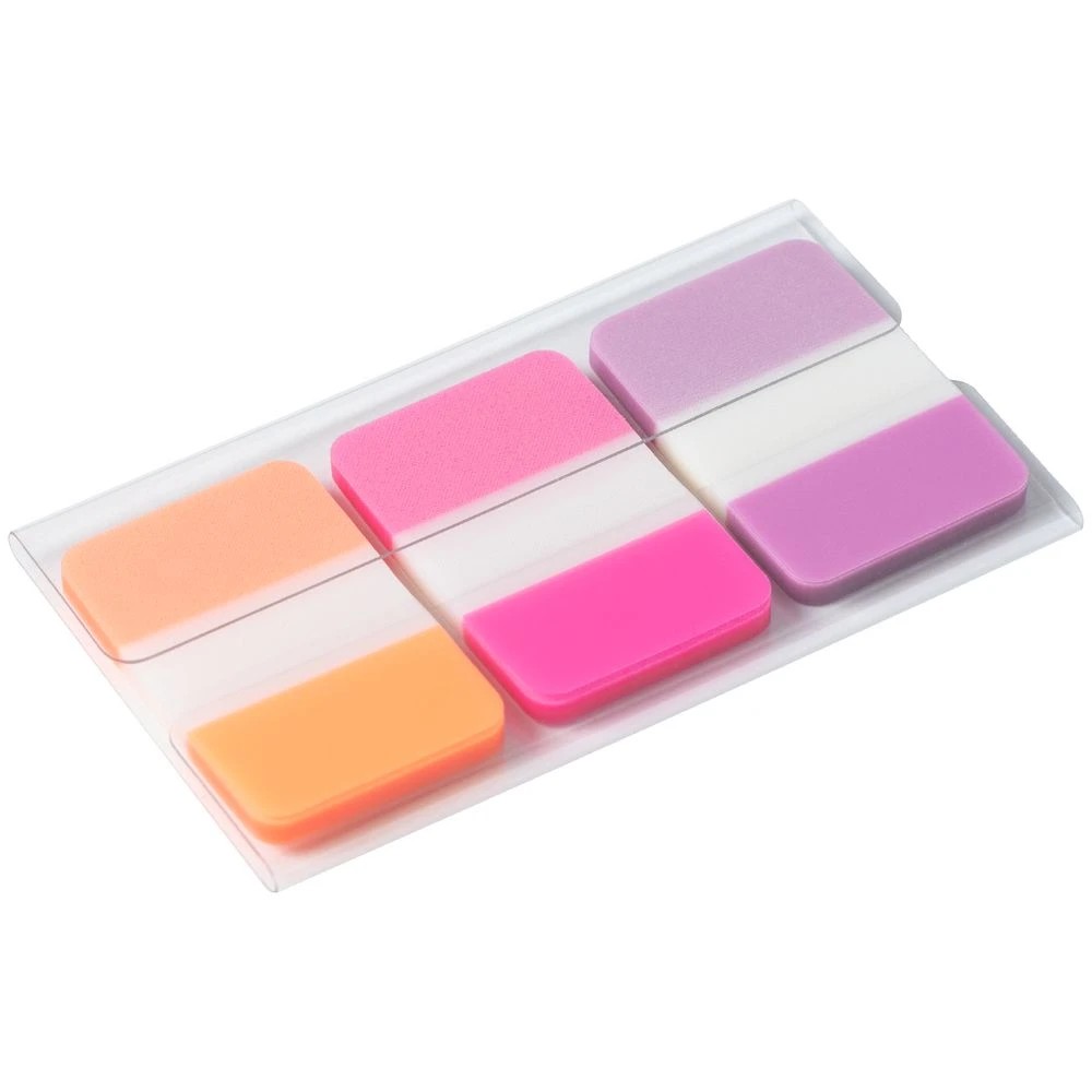 3 J.Burrows Tabs 25x38mm Purple/Pink/Orange 3 Pack, 3 of 3