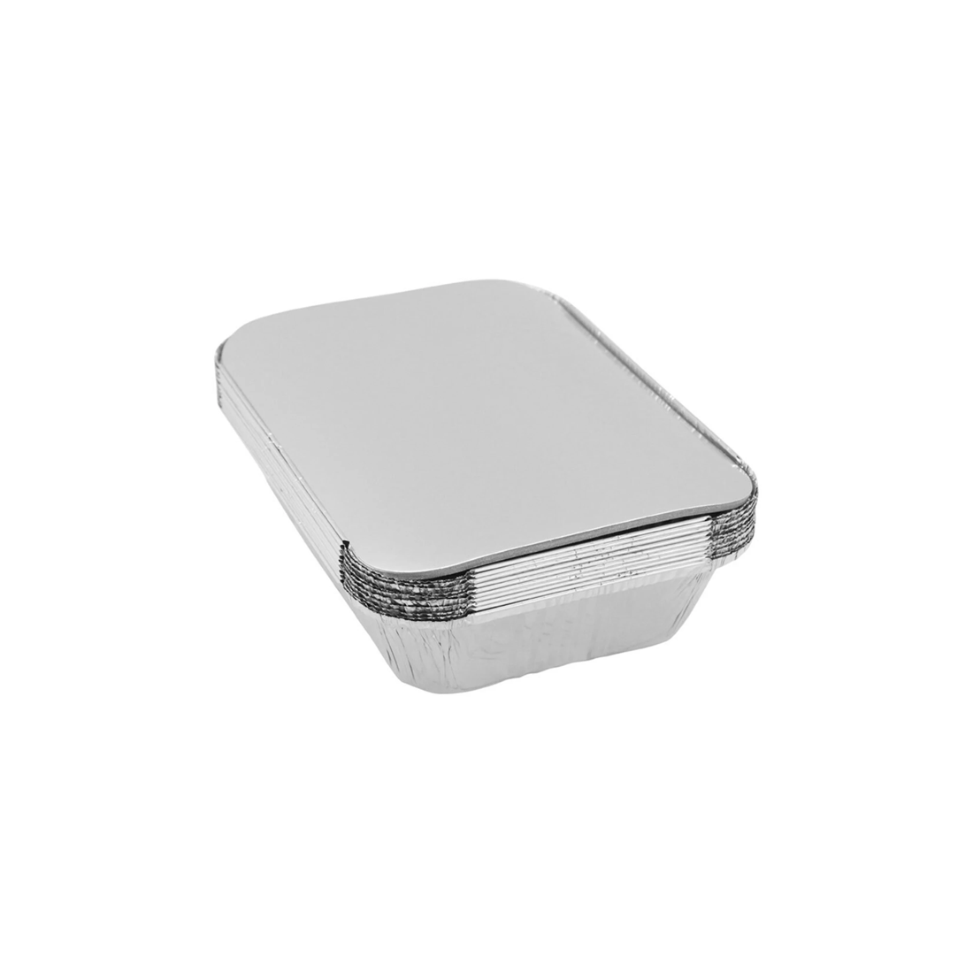 2 10pk Lemon & Lime Disposable Bbq Foil Container Dish/food Tray Baking W/ Lid
 - Silver, 2 of 3