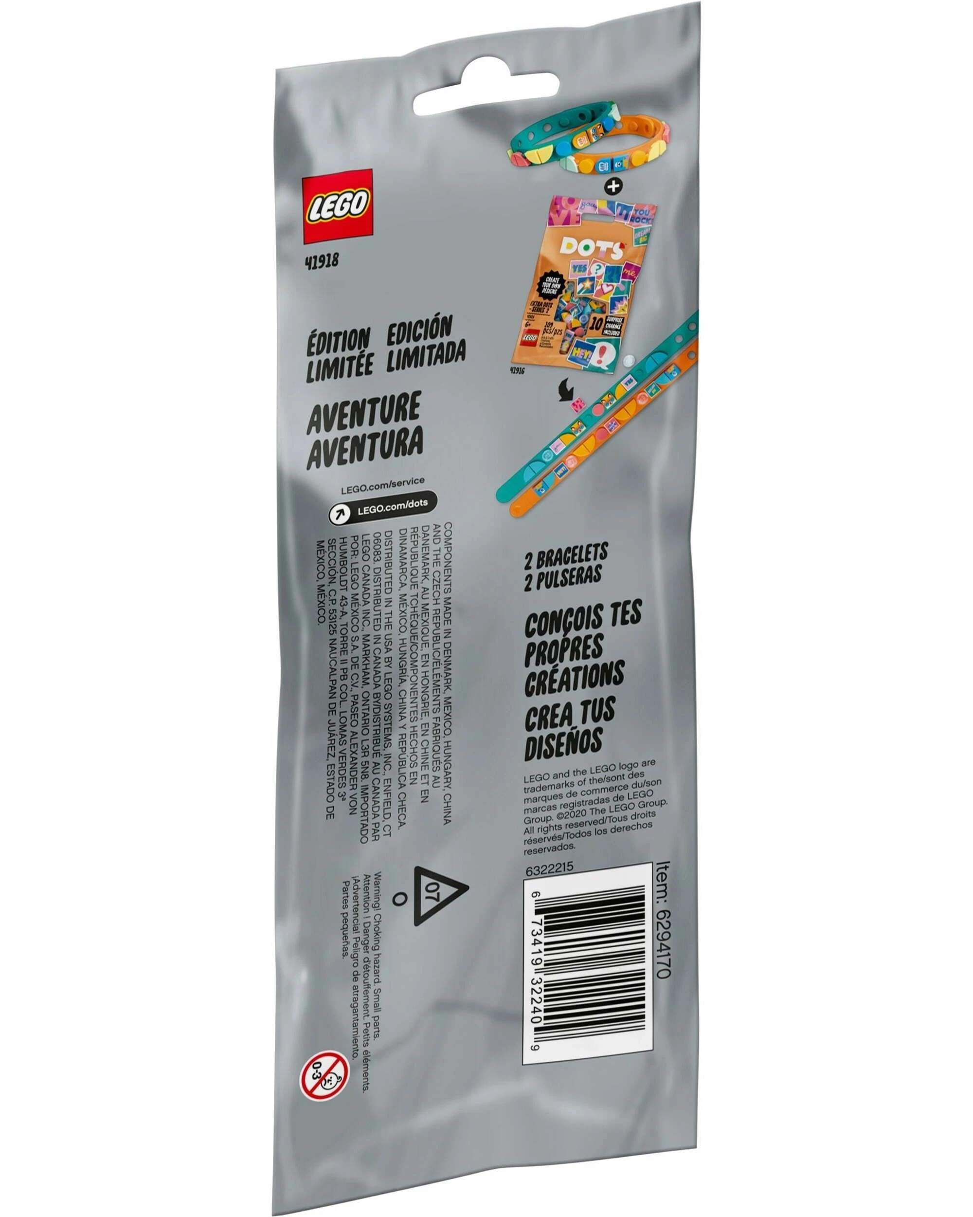 4 LEGO 41918 Adventure Bracelets - DIY Craft Kit, 4 of 5