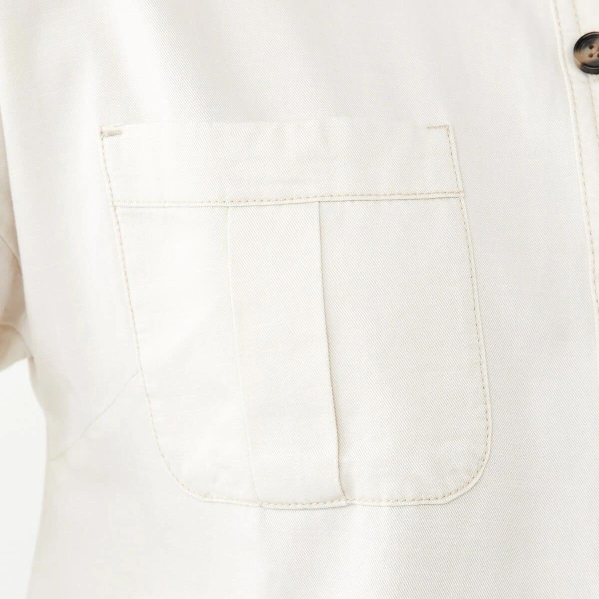 6 Long Sleeve Shift Shirt Mini Dress Bge Cream, 6 of 9