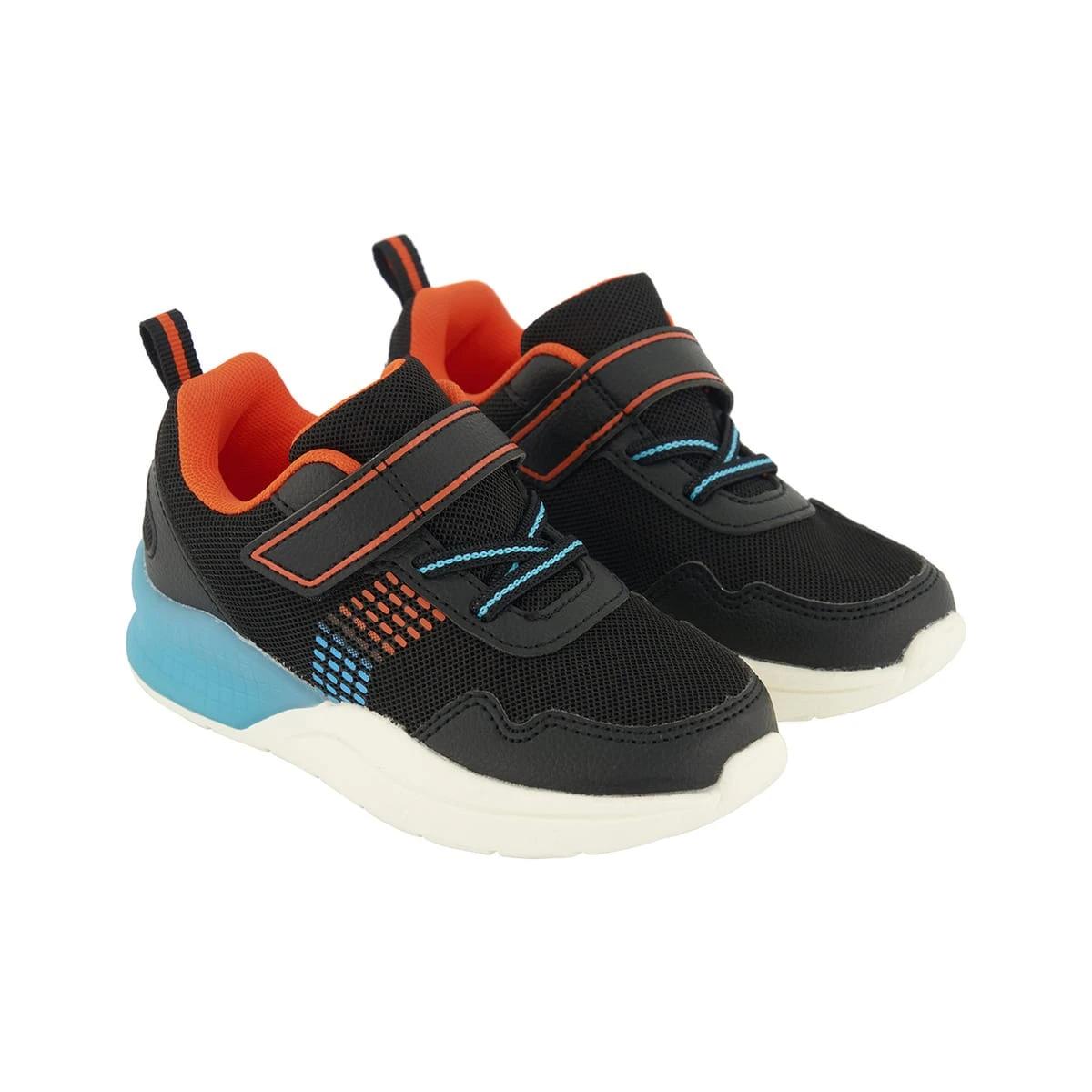1 Junior Light Up High Top Shoes Black, 1 of 6