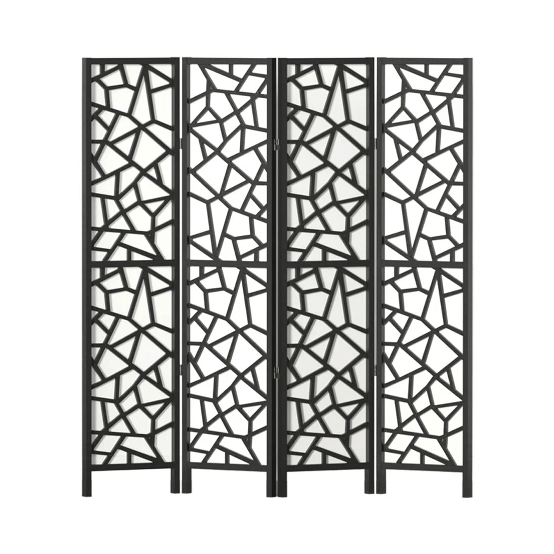 1 Artiss 4 Panel Room Divider Screen 162x170cm Clover - Black, 1 of 7