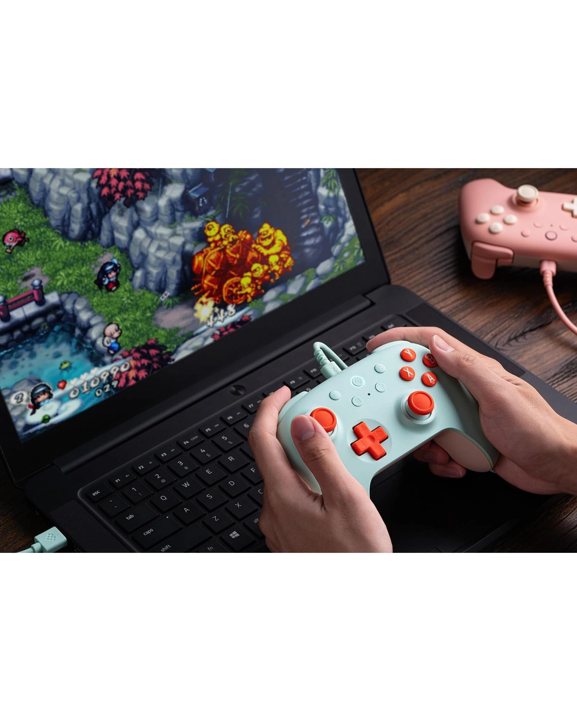 7 8BitDo Ultimate 2C Wired Controller for PC - Mint, 7 of 10