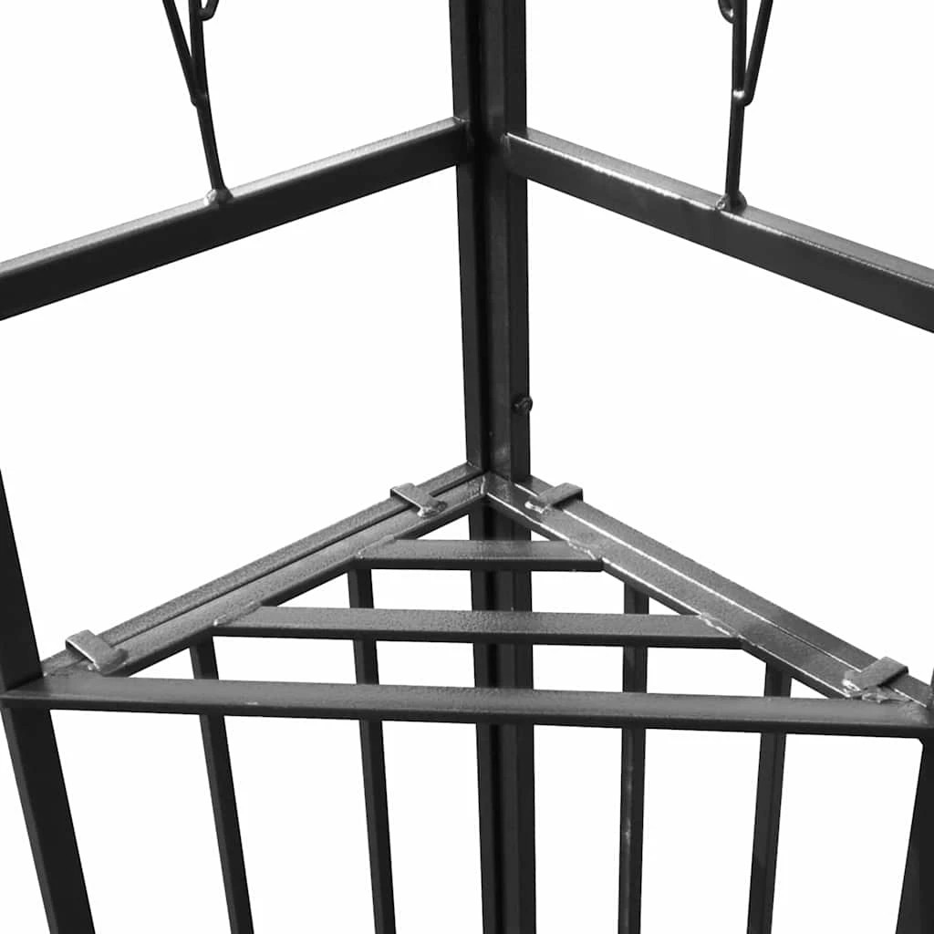 4 vidaXL Gazebo UV-resistant materials - Grey, 4 of 5