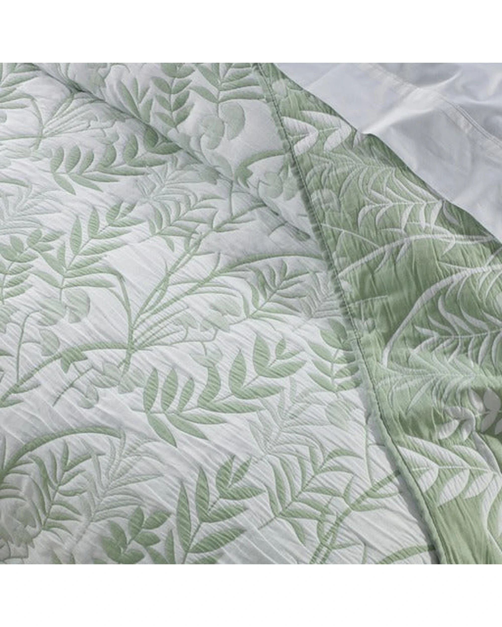 3 Bianca Bedding Eden Sage Polyester/Cotton Bedspread Set - Green, 3 of 5