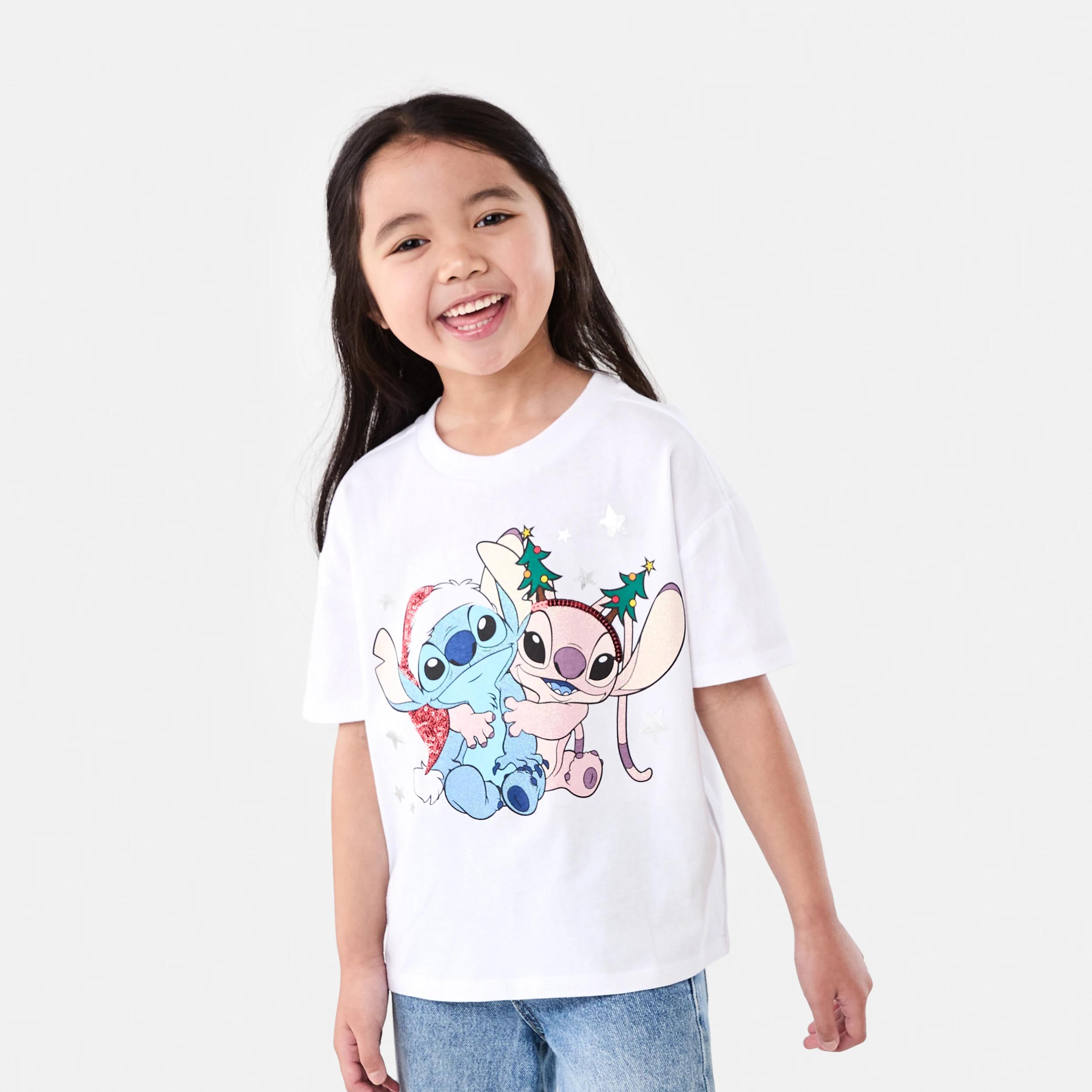 1 Disney Lilo & Stitch License Christmas T-shirt STITCH XMAS TEE, 1 of 6