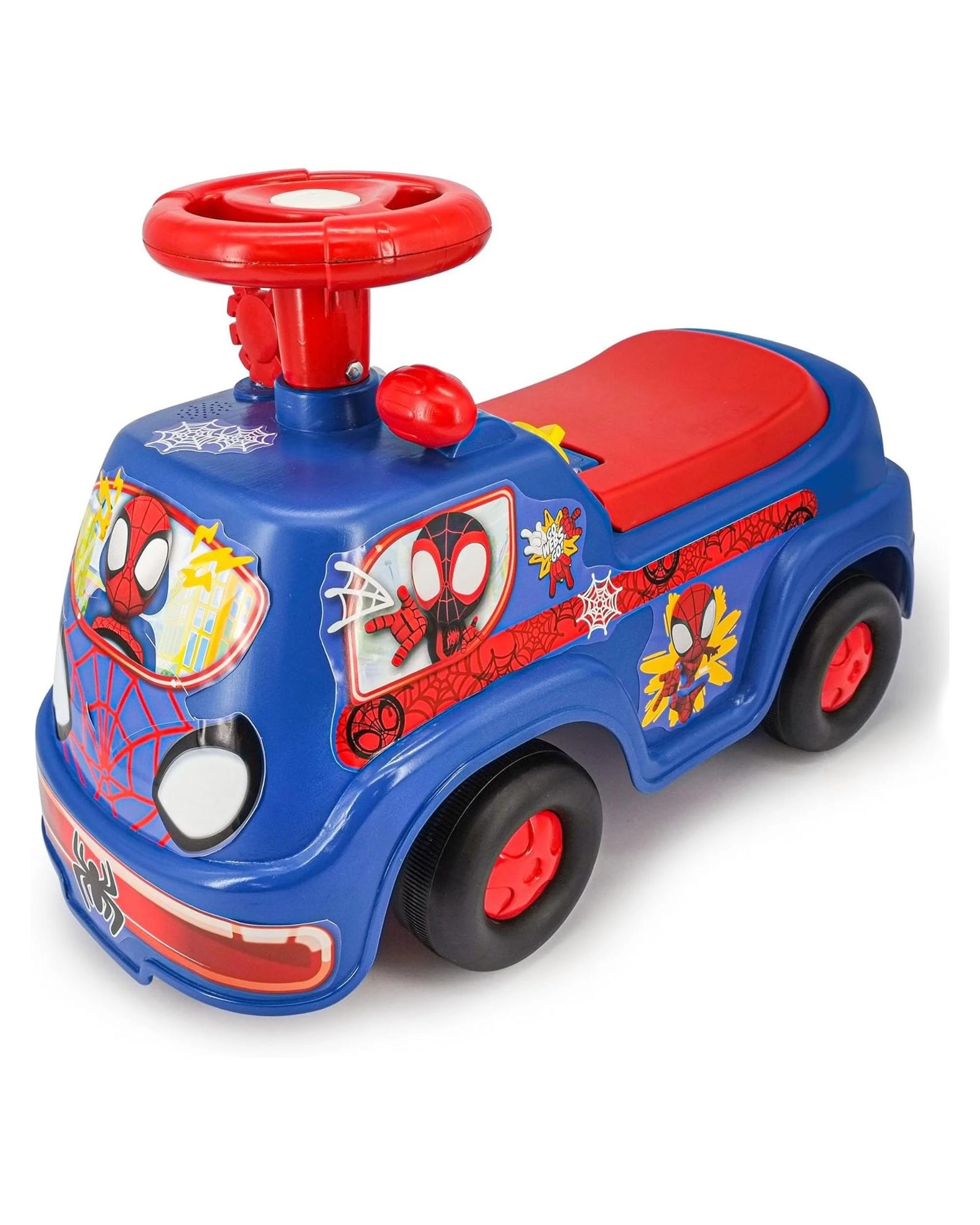 1 Disney Spider-Man Lights N Sounds Spidey Racer Ride-On Toy, 1 of 5