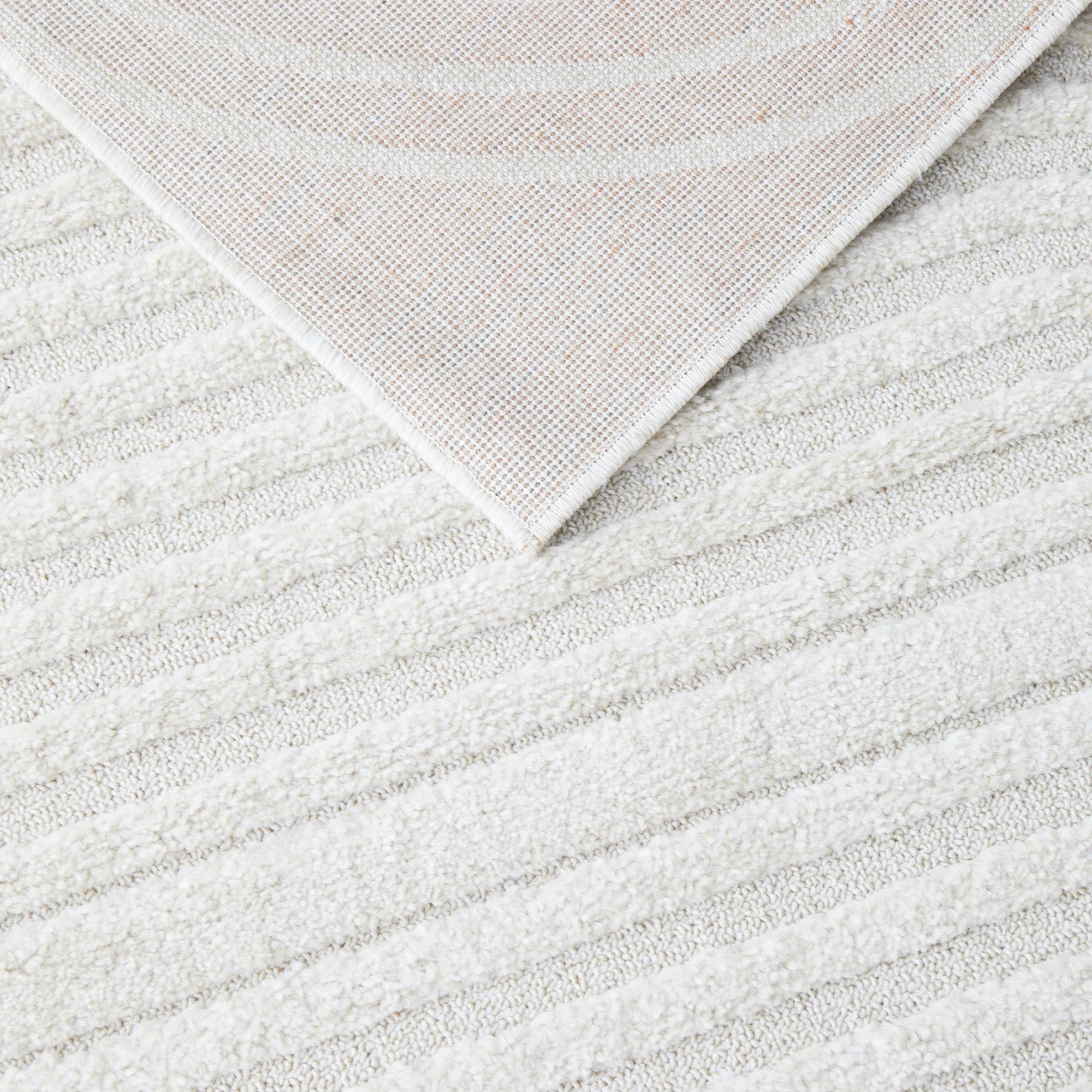 5 Common Ground Rugs Nirvana Abbey 290x200cm - Large Floor Rug - White, 5 of 7