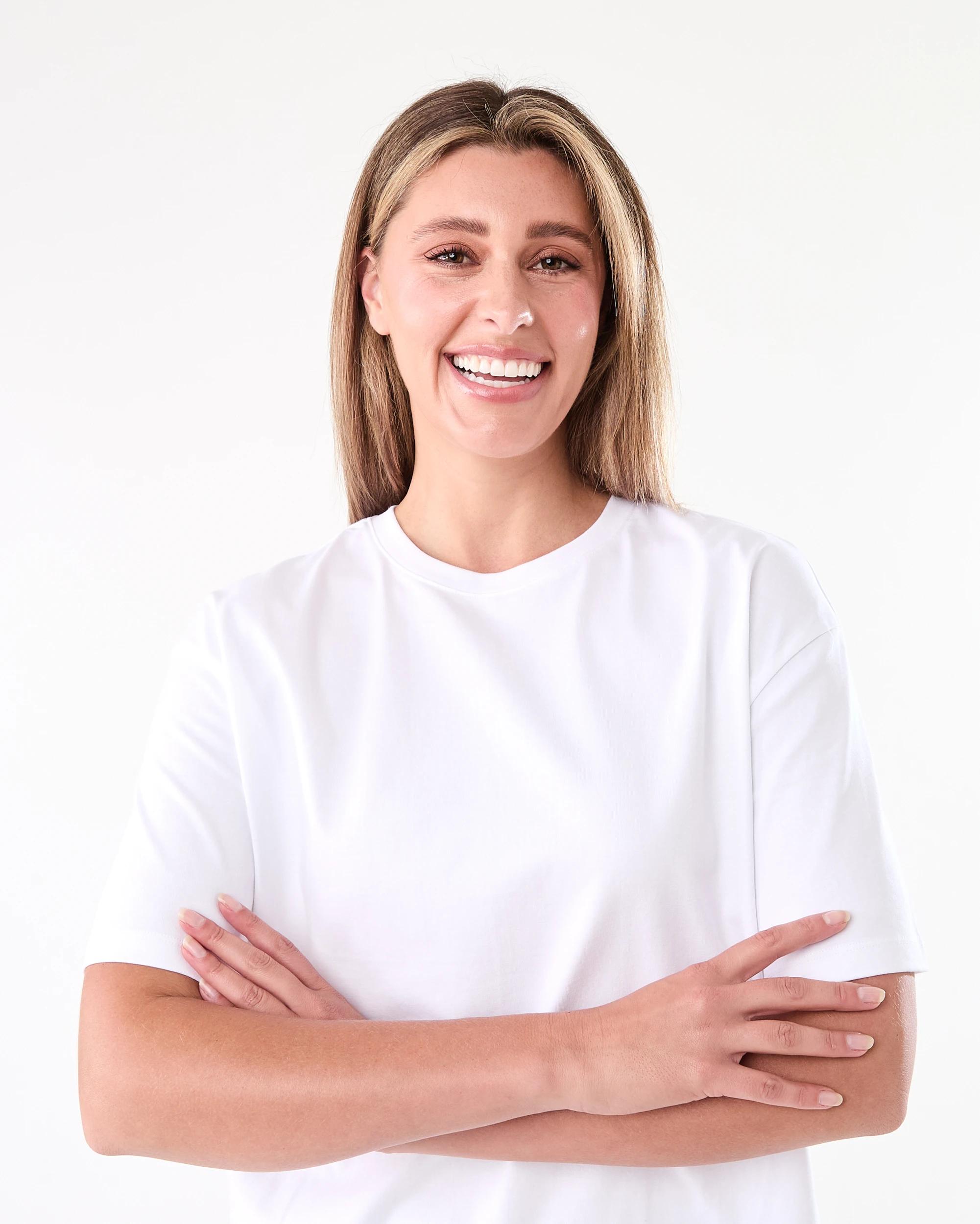 4 Short Sleeve Oversized Boyfriend T-shirt White, 4 of 6