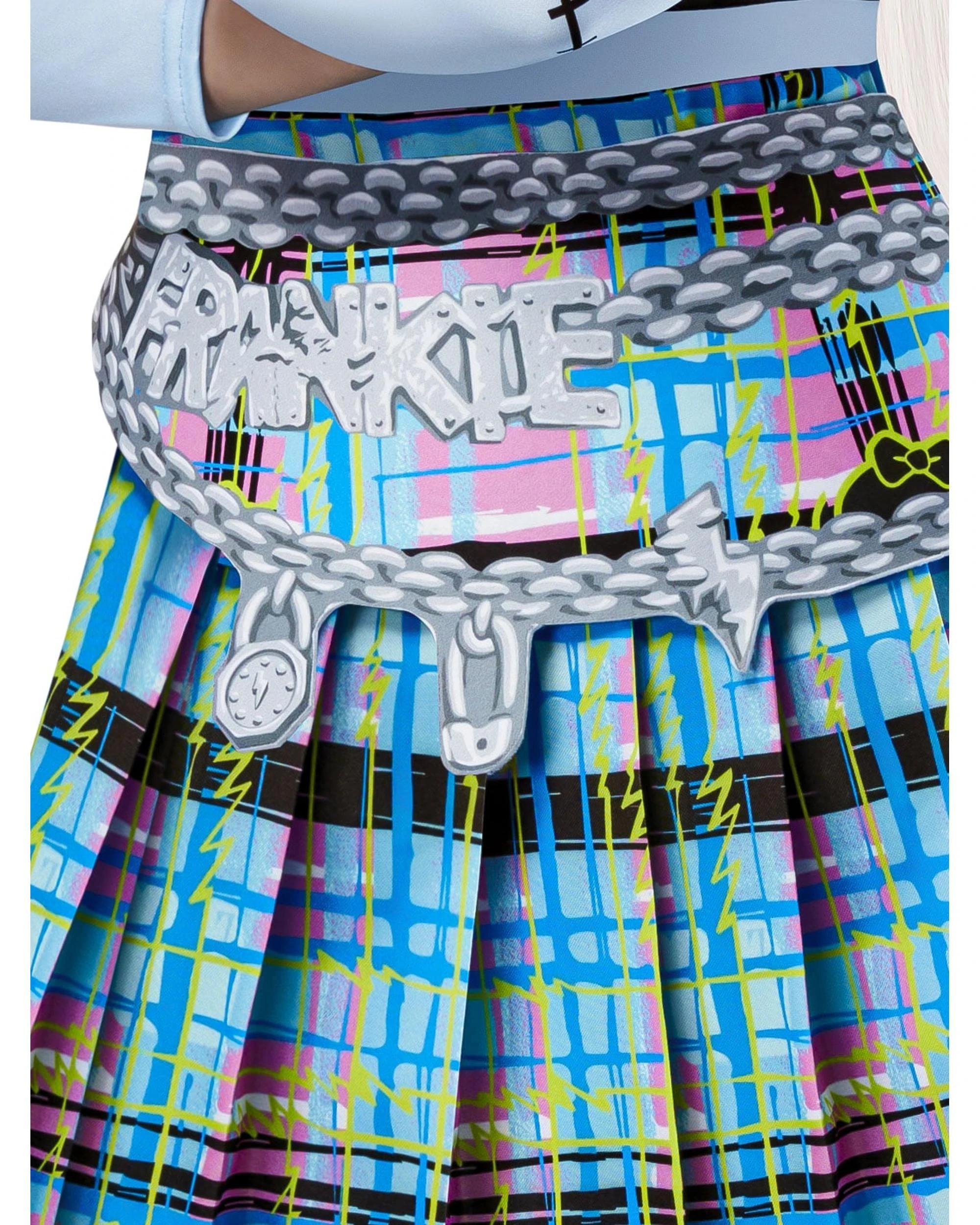 3 Monster High Frankie Stein Deluxe Child Costume Size S 6-8 Years, 3 of 4